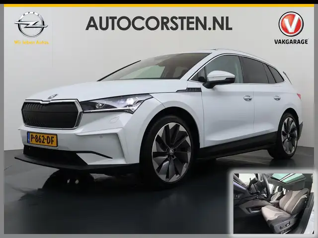 Skoda Enyaq iV 80 Pano-Dak Trekhaak Warmtepomp 21" SOH 92% Lmv