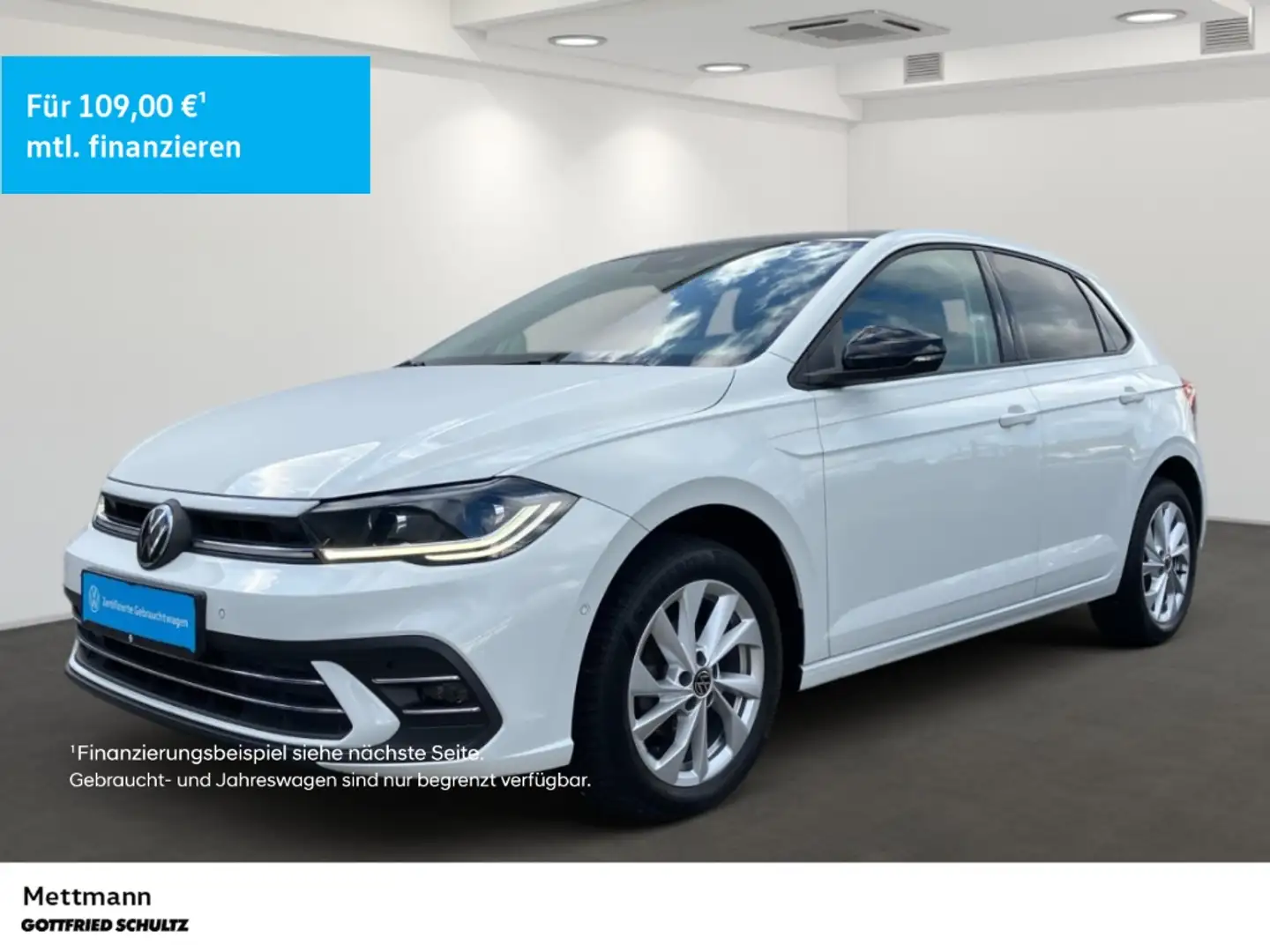 Volkswagen Polo 1.0 TSI Style DSG LED NAVI SHZ PDC LM ZV Wit - 1