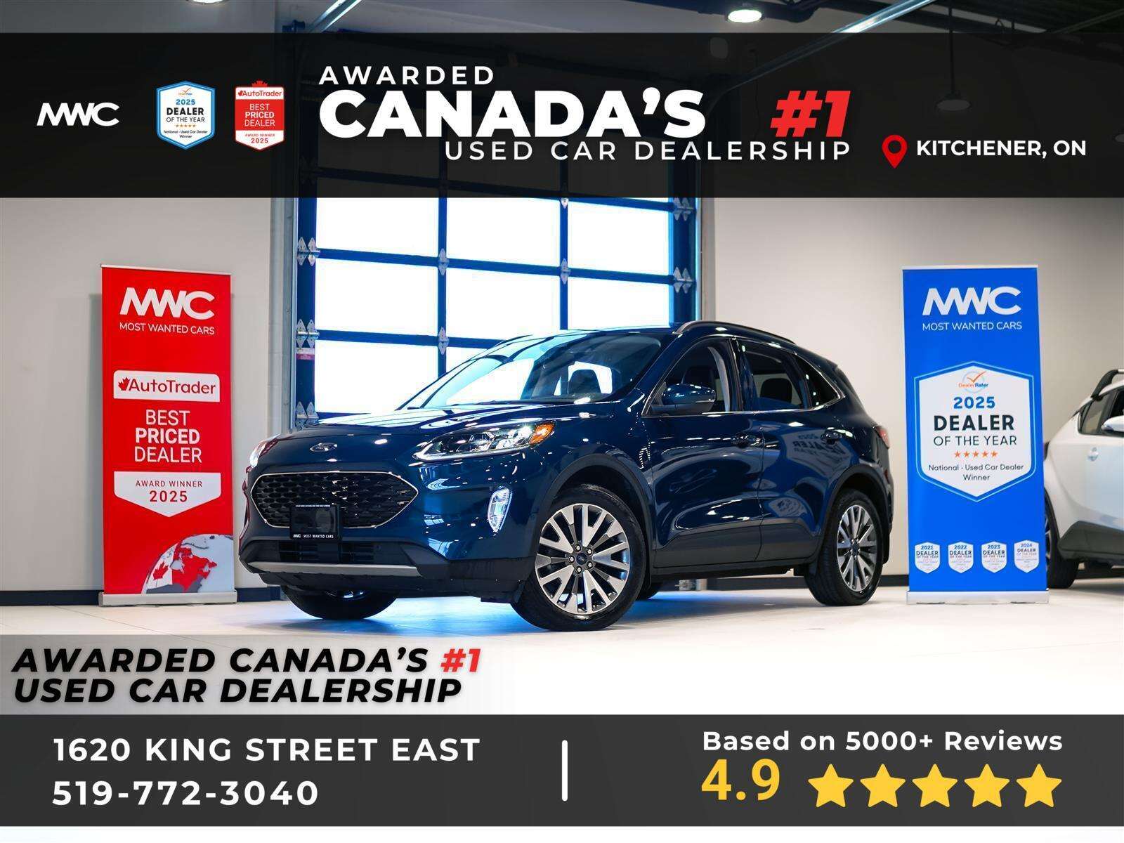 2020 Ford Escape TITANIUM AWD | NAV | LTHR | NO ACCIDENTS