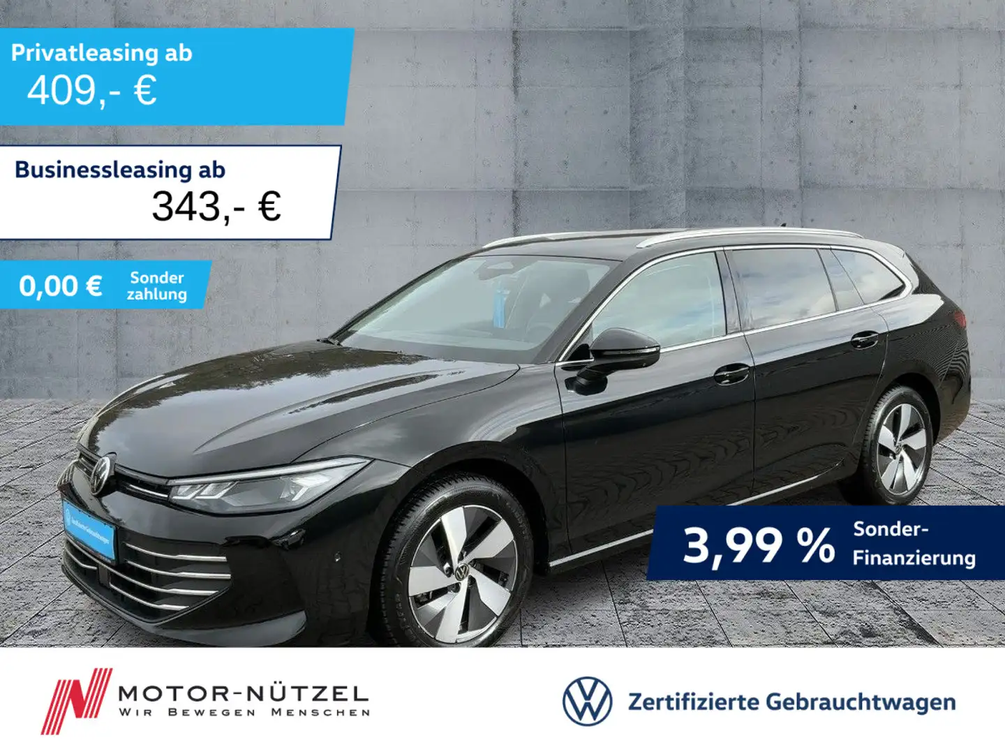 Volkswagen Passat Variant 2.0 TDI DSG BUSINESS LED+NAVI+AHK Schwarz - 1