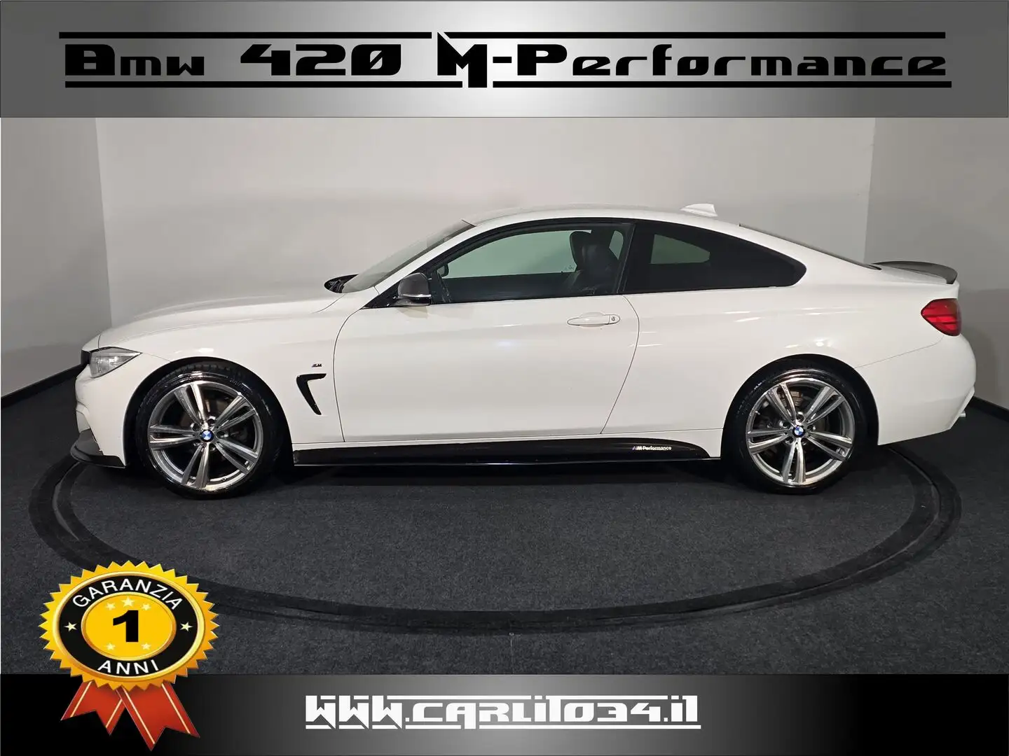 BMW 420d xdrive M Performance 190cv auto Bianco - 2