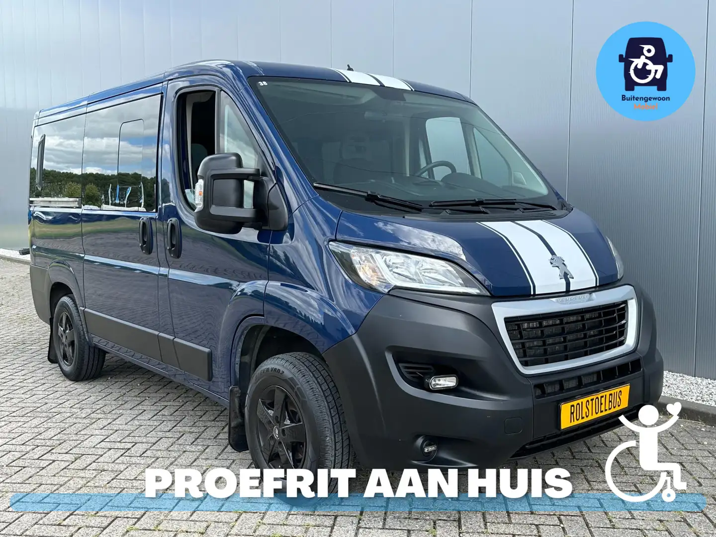 Peugeot Boxer 2.0 Rolstoel Voorin | Rolstoelbus met Lift Bleu - 1