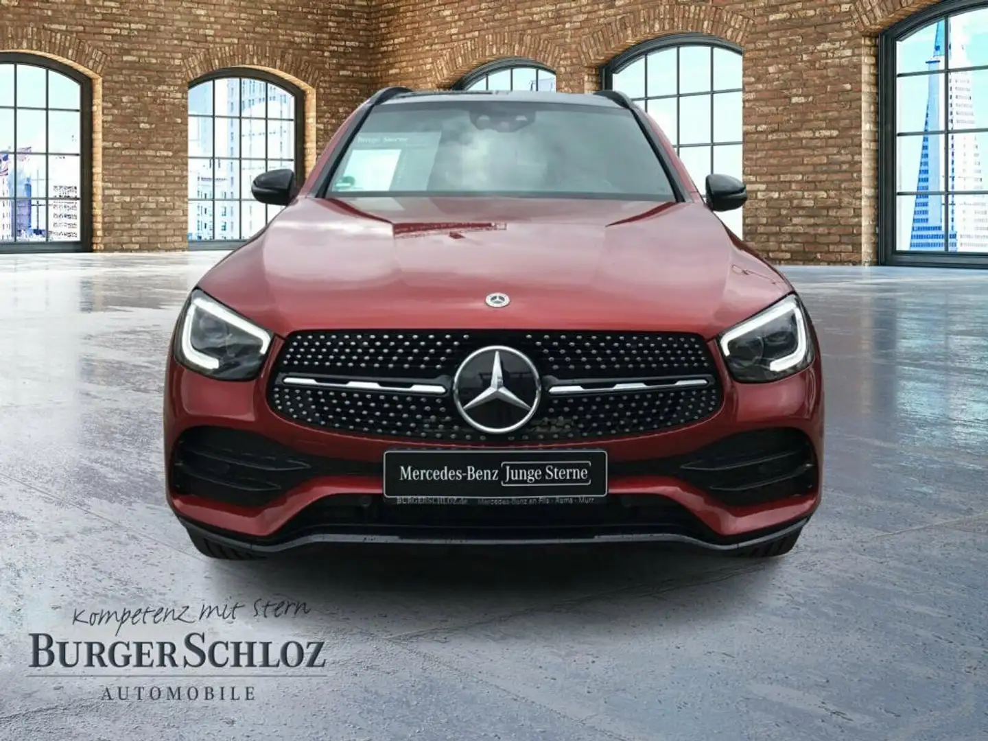 Mercedes-Benz GLC 300 d 4M AMG Pano Night AkustikGlas SpurH Red - 2