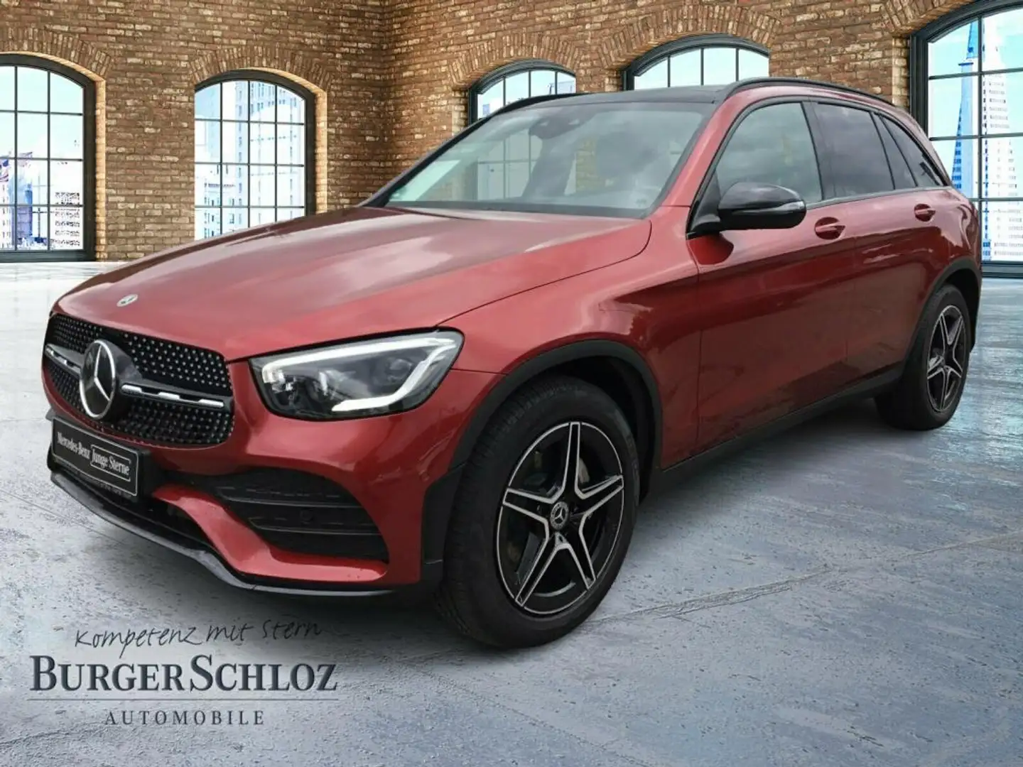 Mercedes-Benz GLC 300 d 4M AMG Pano Night AkustikGlas SpurH Red - 1