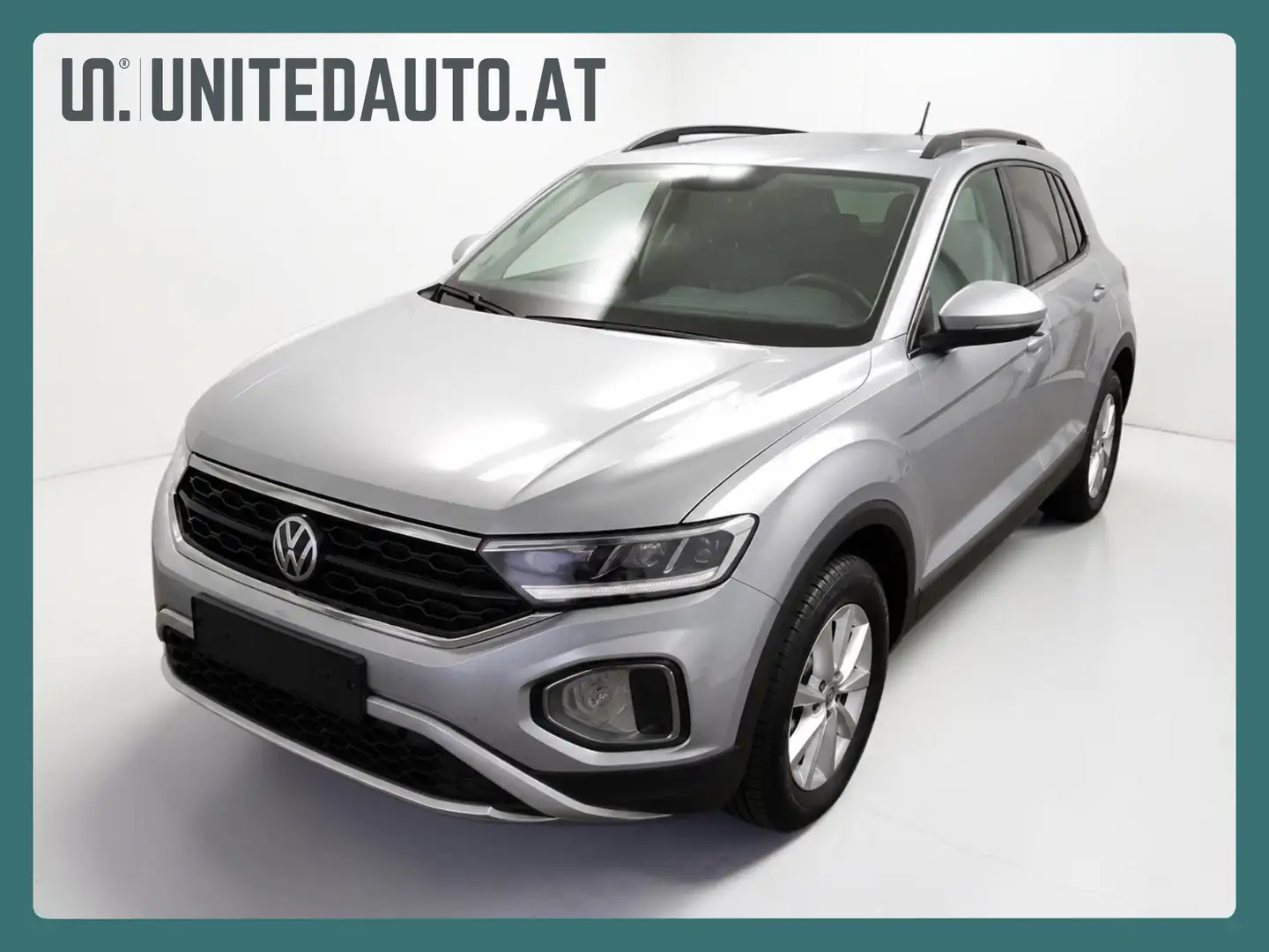 Volkswagen T-Roc Navi*RF-Kam*2-ZonenKlima*Sitzhzg*Temp-Abstd*Regens Silber - 1