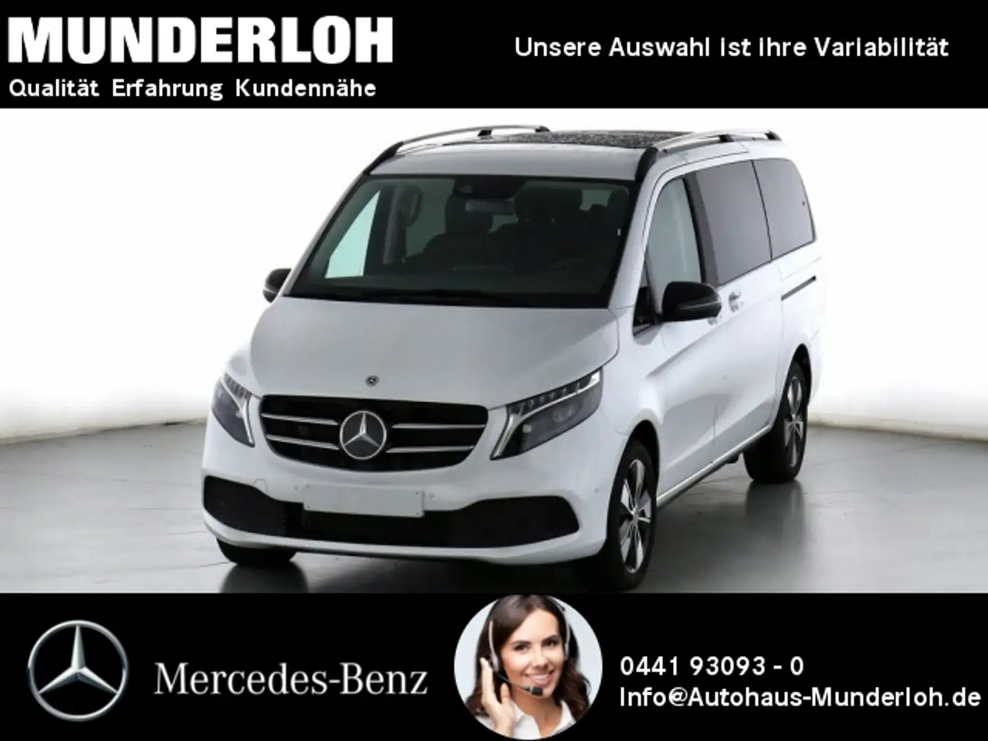 Mercedes-Benz V 250 d EDITION Lang PANORAMA+TISCH+DISTRONI+AHK Weiß - 1