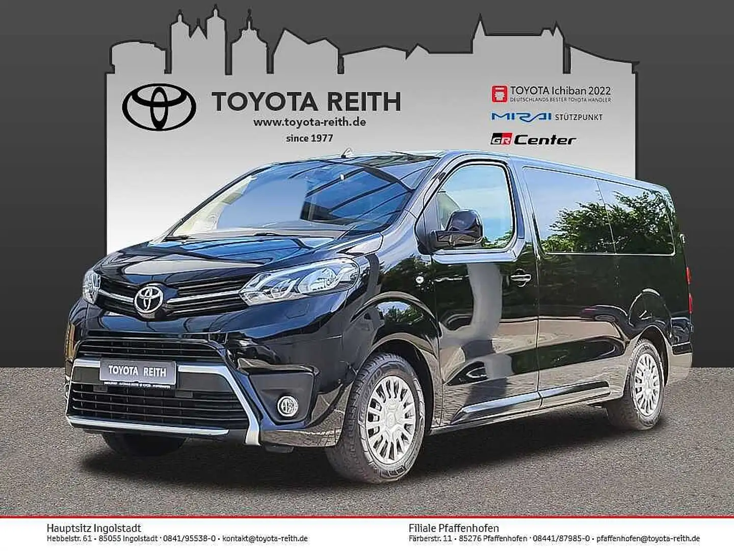 Toyota Proace 1,5-l-D-4D L2 (9-Si.) Verso Shuttle Negro - 1