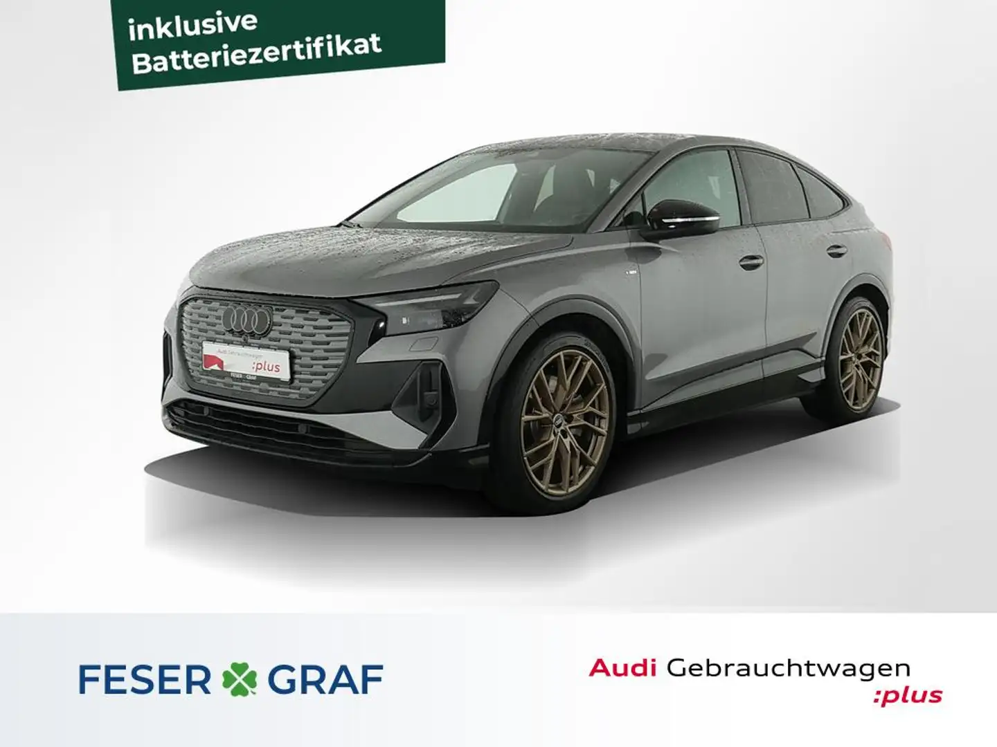 Audi Q4 e-tron Sportback 50 S Line Int Navi,Leder,Matrix,Kamera Gris - 1
