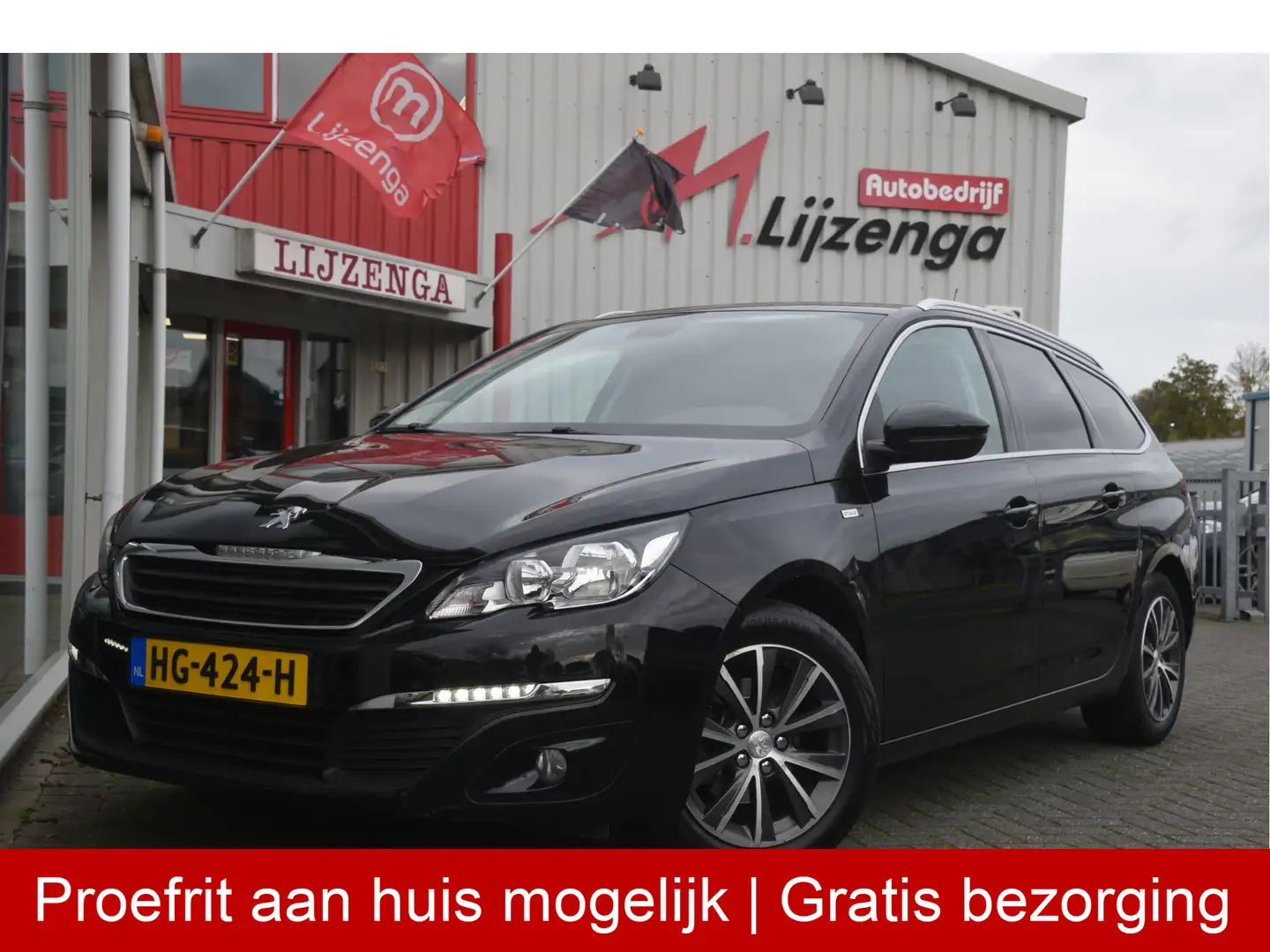 Peugeot 308 SW 1.2 PureTech Style Navi | Bluetooth | LMV | Cli Zwart - 1