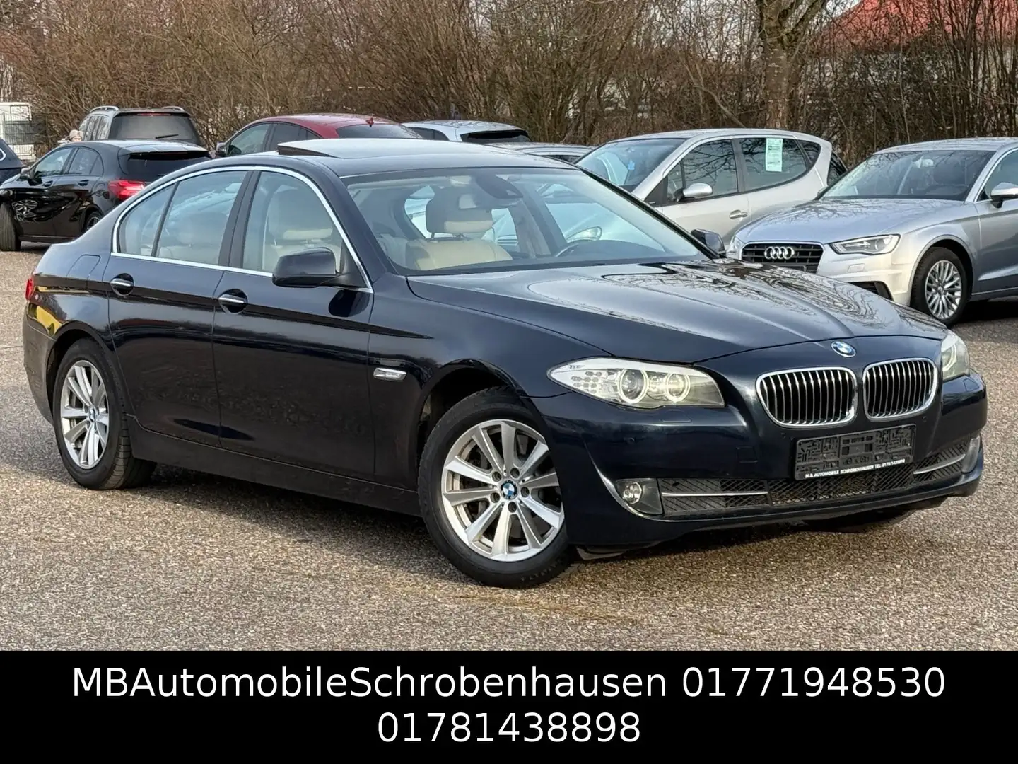 BMW 525 d AUTOMATIK LEDER XENON PDC GLASDACH Blu/Azzurro - 2