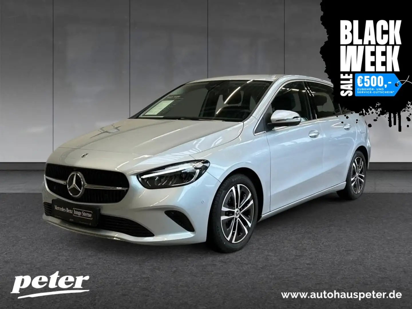 Mercedes-Benz B 200 Progressive/7G/LED/360°K/Distronic/AHK/ Silber - 1