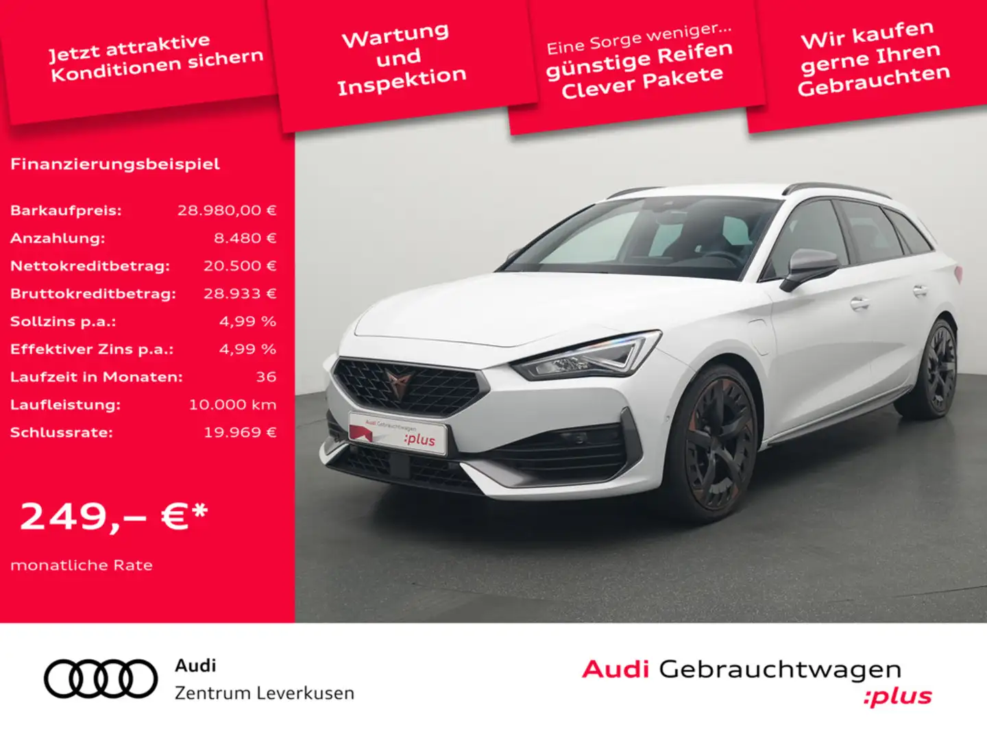 CUPRA Leon ST VZ MEMORY KAM LED SHZ PDC Schwarz - 1