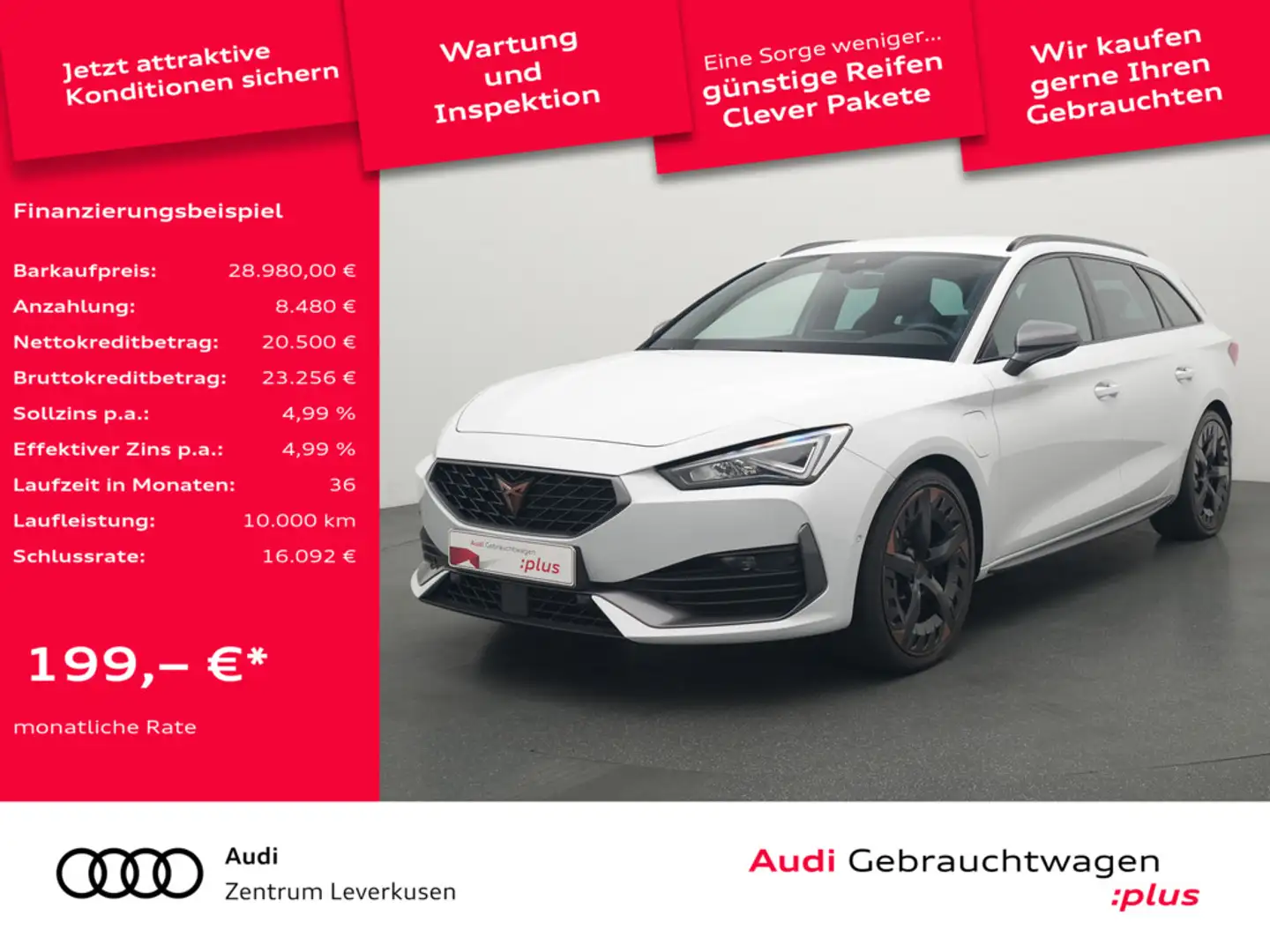 SEAT Leon VIRT KAM LEDER NAVI Schwarz - 1