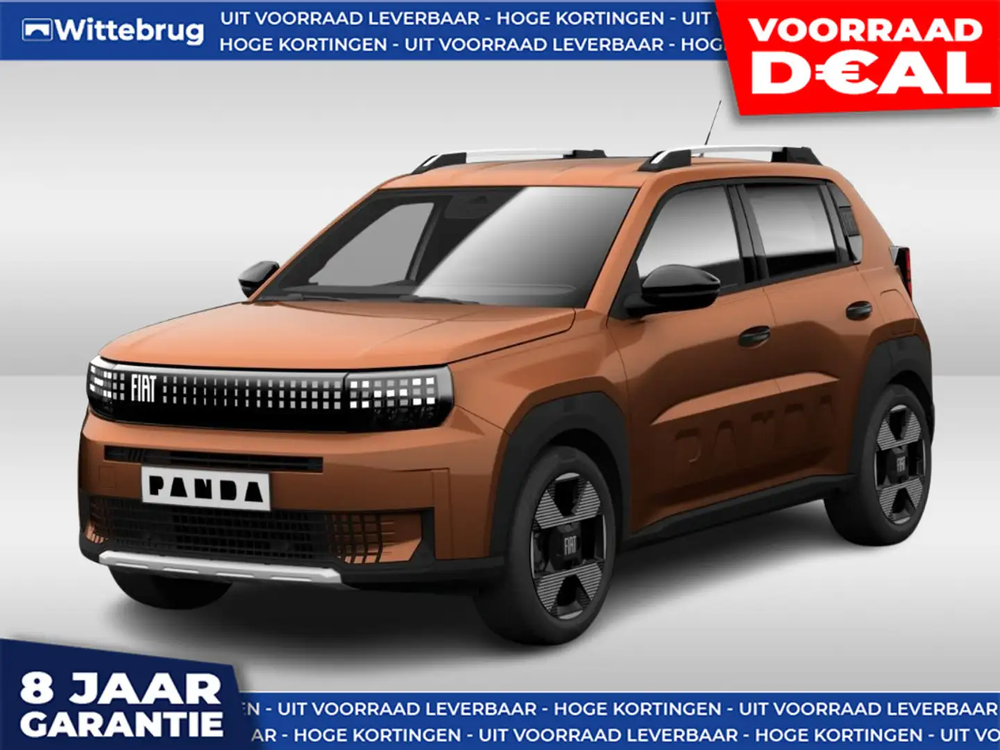 Fiat Grande Panda La Prima 11 kW 44 kWh GRATIS WALLBOXX - DIRECT RIJ Brązowy - 1