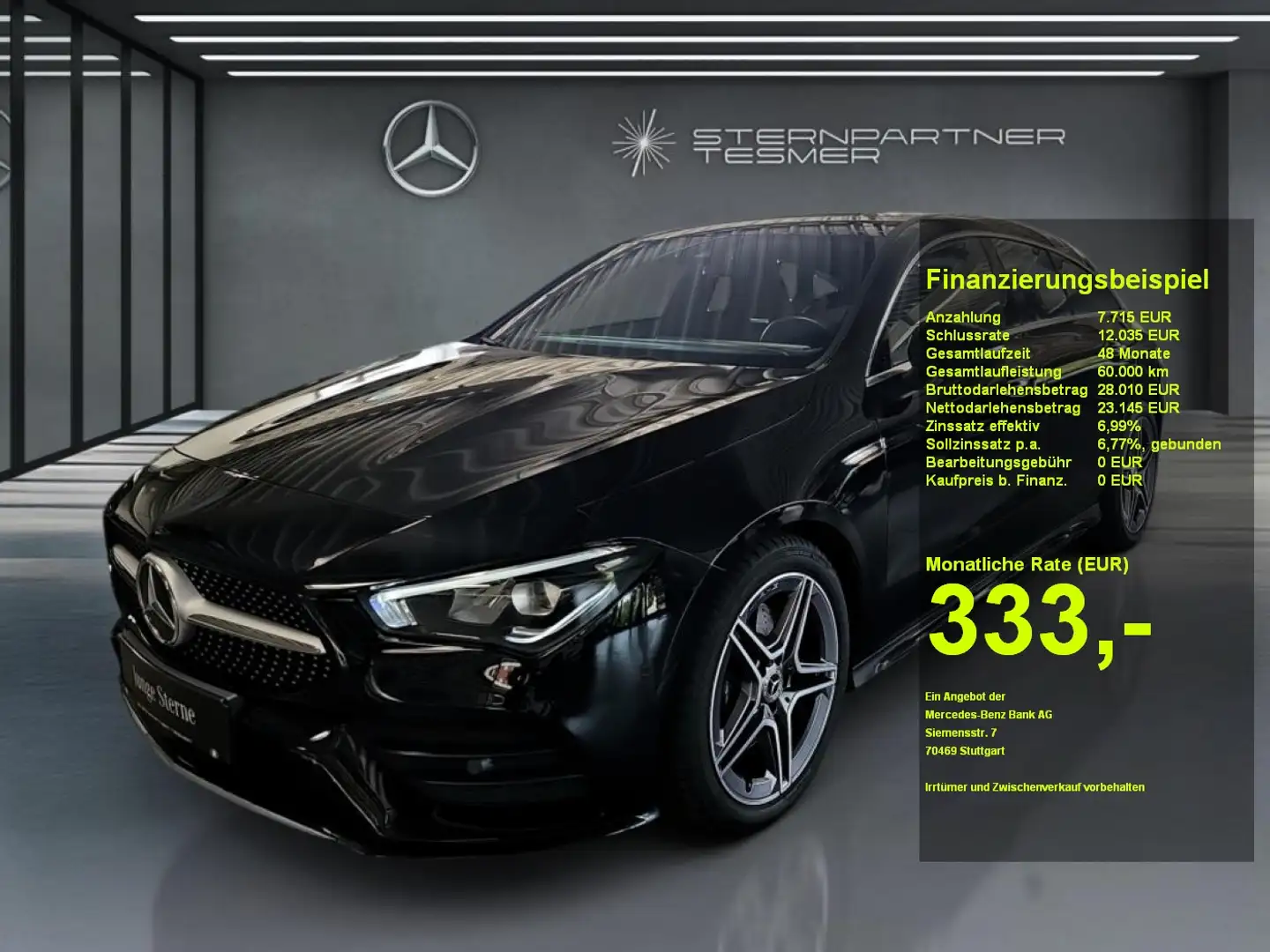 Mercedes-Benz CLA 200 SB AMG+KAMERA+MBUX+LED+TEMPOMAT+AMBIENTE Noir - 1