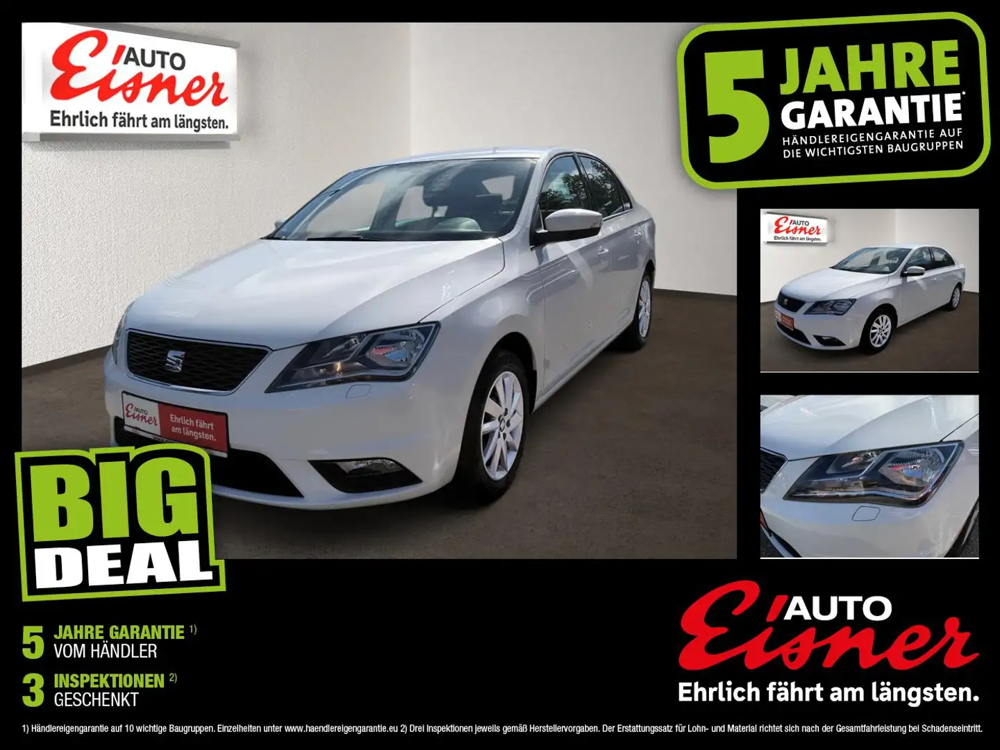 SEAT Toledo 1.0 TSI Style Facelift KlimaA LM PDC SHZ Weiß - 1