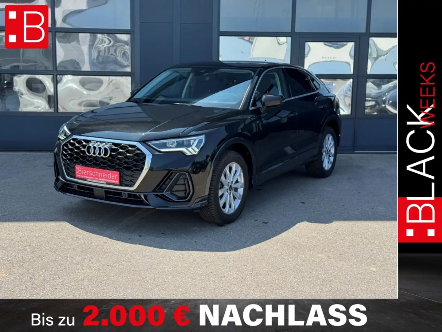 Audi Q3 Sportback 35 TFSI S-tronic LED NAVI ACC PDC SHZ Zwart - 1
