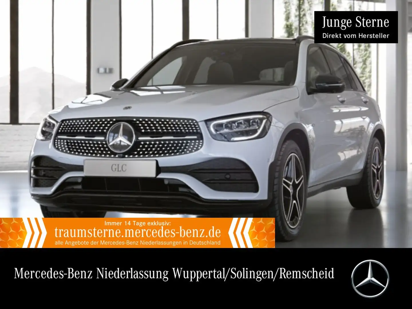Mercedes-Benz GLC 300 de 4M AMG+NIGHT+PANO+360+AHK+LED+SPUR+TOTW Weiß - 1