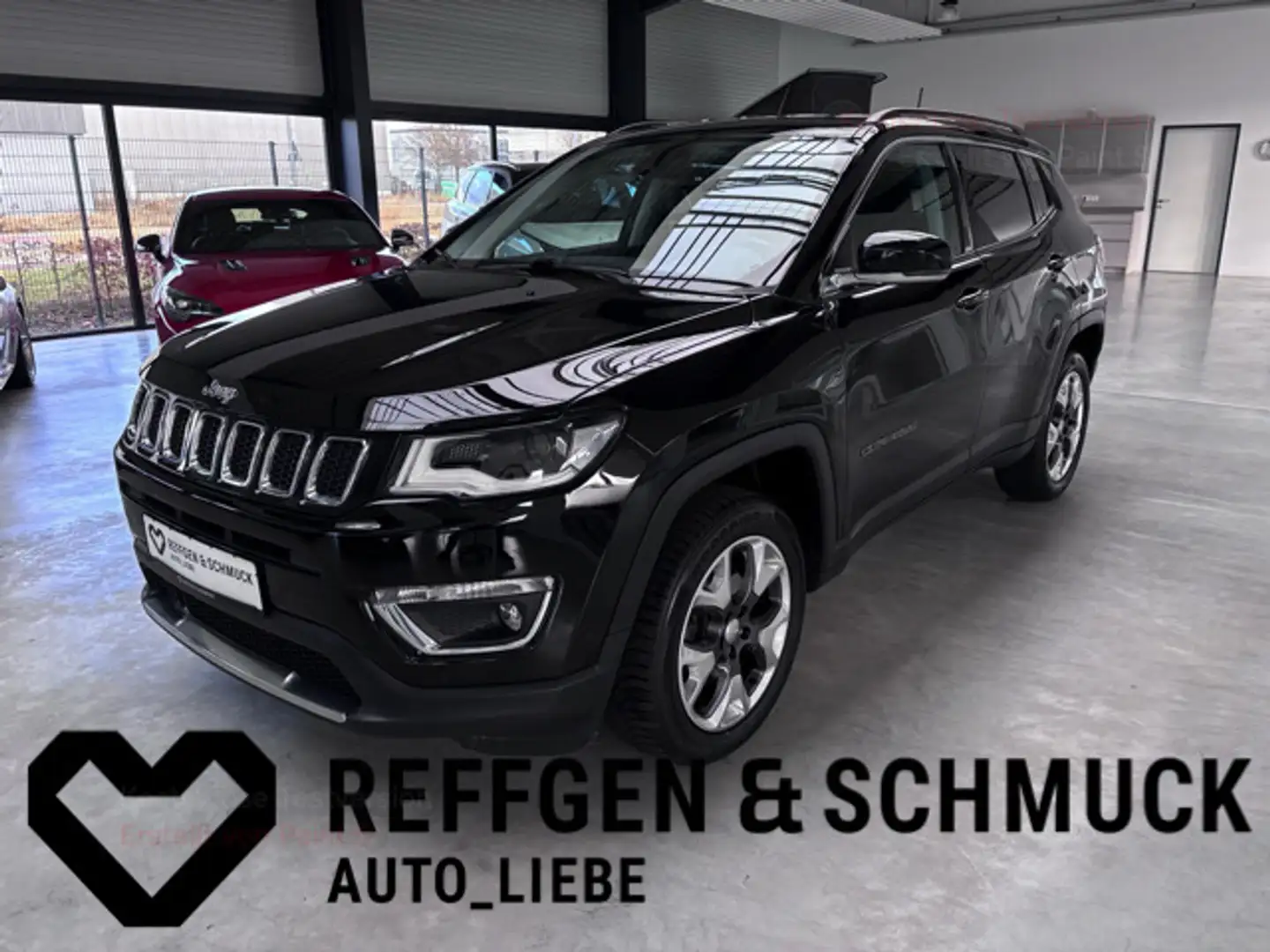 Jeep Compass LIMITED 4WD NAV+XENON+ALPINE+AHK+ACC+TÜV Zwart - 1