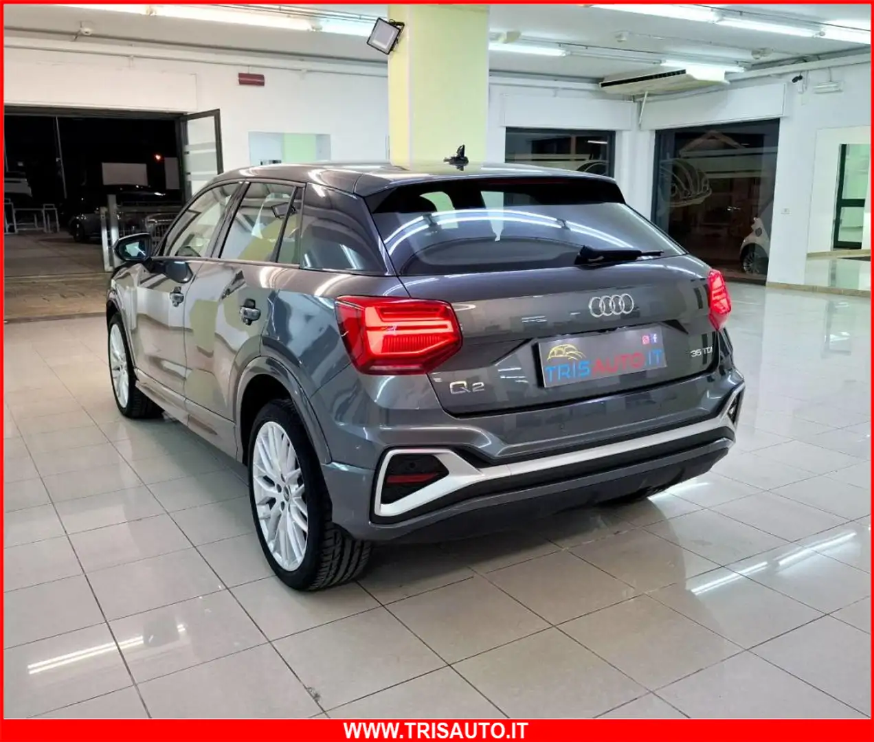 Audi Q2 35 2.0 TDI S-Tronic S-line IVATA (MATRIX+PELLE+NAV Gris - 2