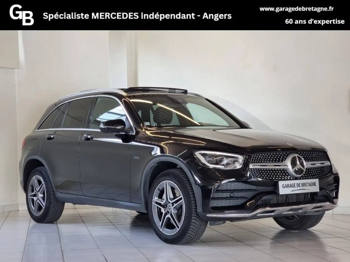 Mercedes-Benz GLC 300 300 de 194+122ch AMG Line 4Matic 9G-Tronic Noir - 1