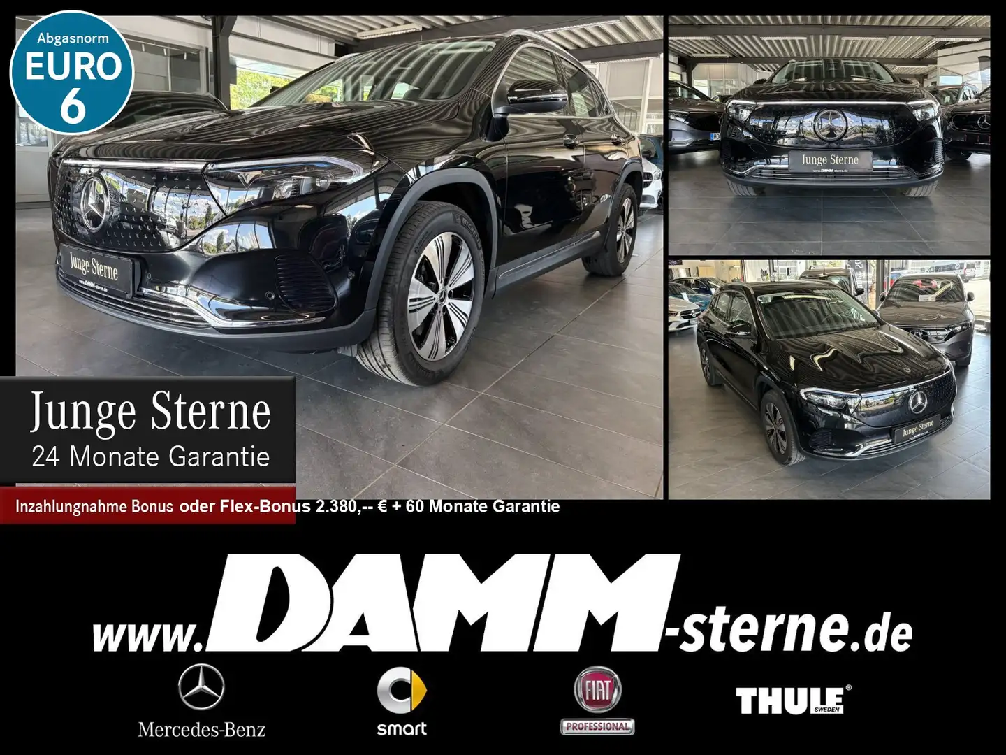 Mercedes-Benz EQA 300 EQA 300 4M Progr. Adv./AHK/TWA/60M Gar+FlexBonus Schwarz - 1