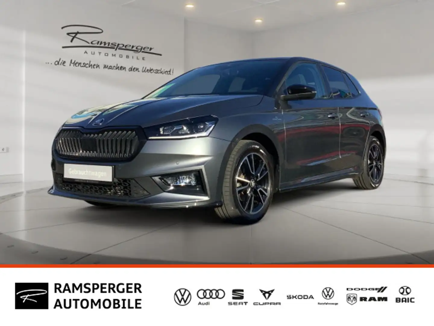 Skoda Fabia 1.0 TSI DSG Monte Carlo GRA LED APP Kamera Grau - 1