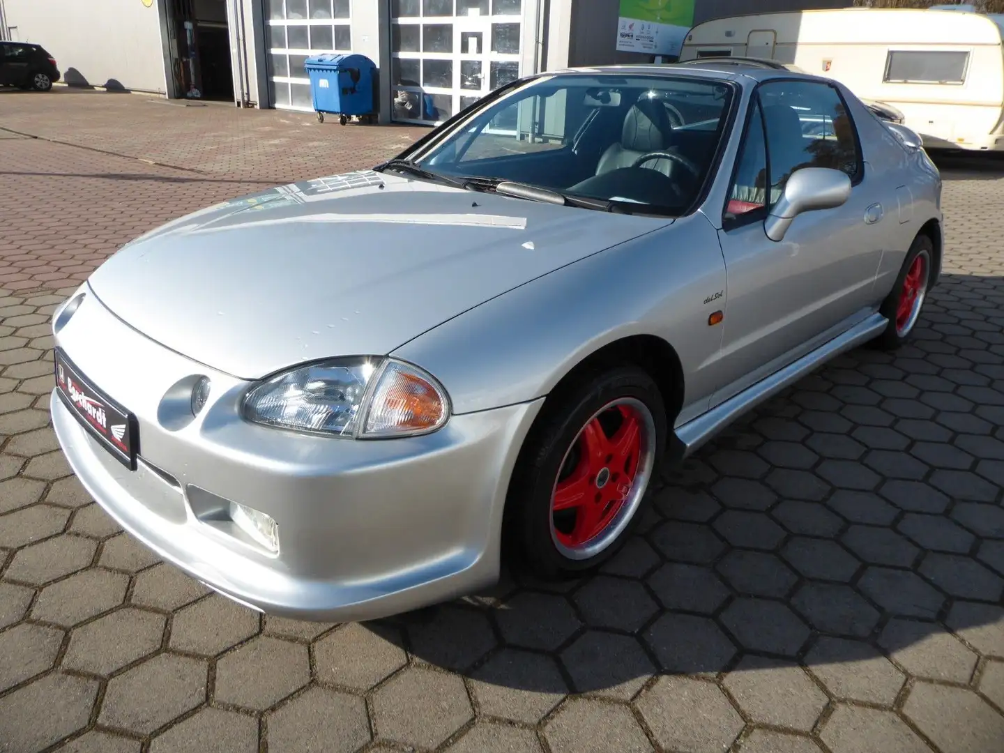 Honda CRX del Sol  ESi  Automatikdach, Leder, ZV, Top! Zilver - 2