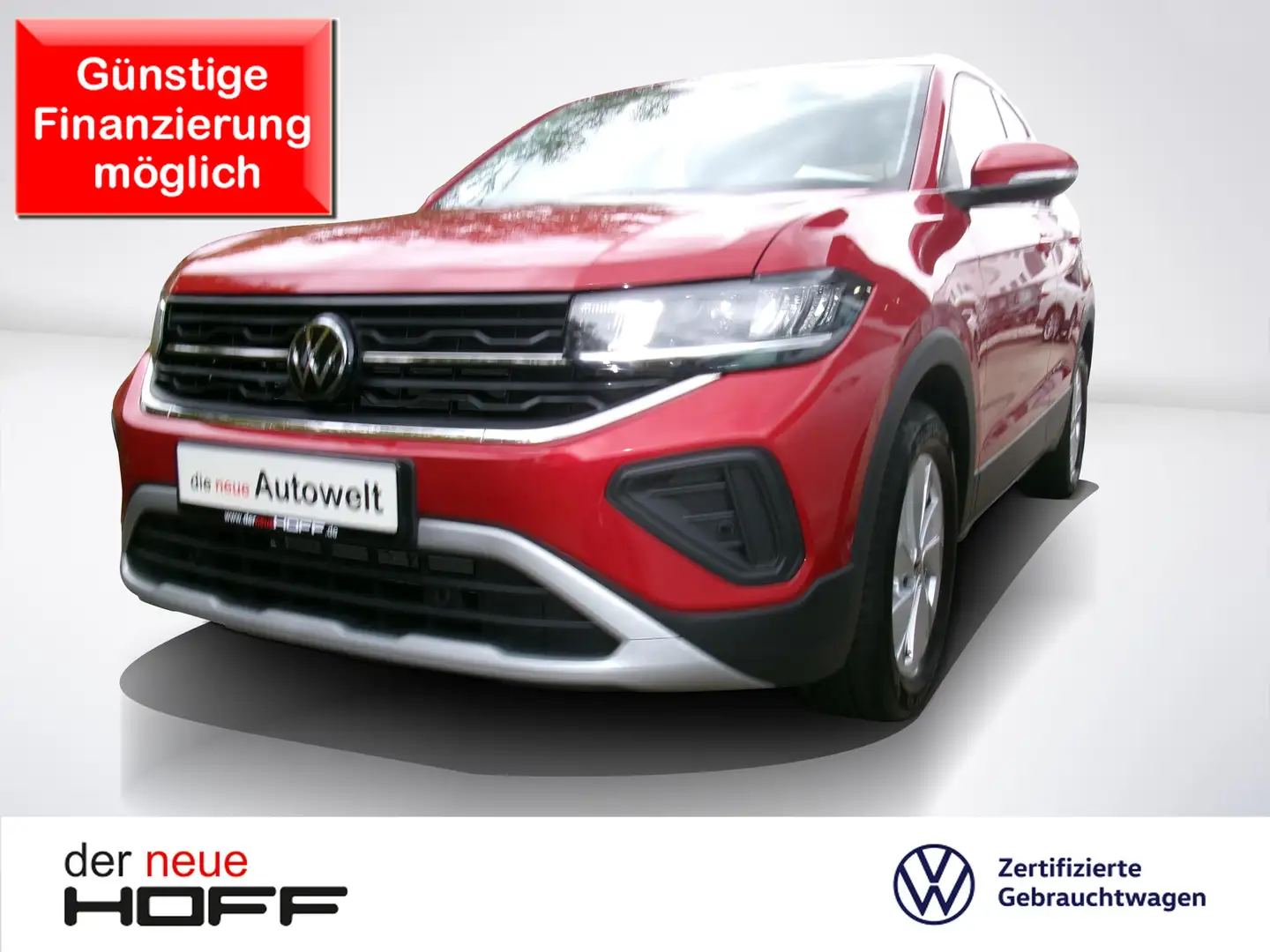 Volkswagen T-Cross 1.0 TSI Life Navi Bluetooth LED Anschlussgarantie Rot - 1