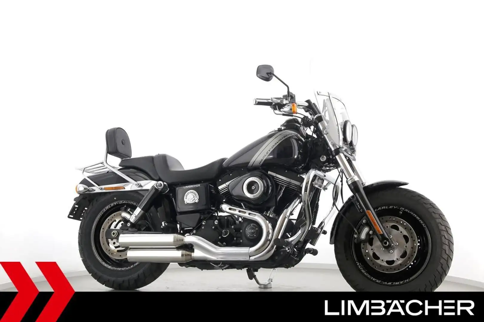Harley-Davidson Dyna Fat Bob Miller-Auspuff Black - 1