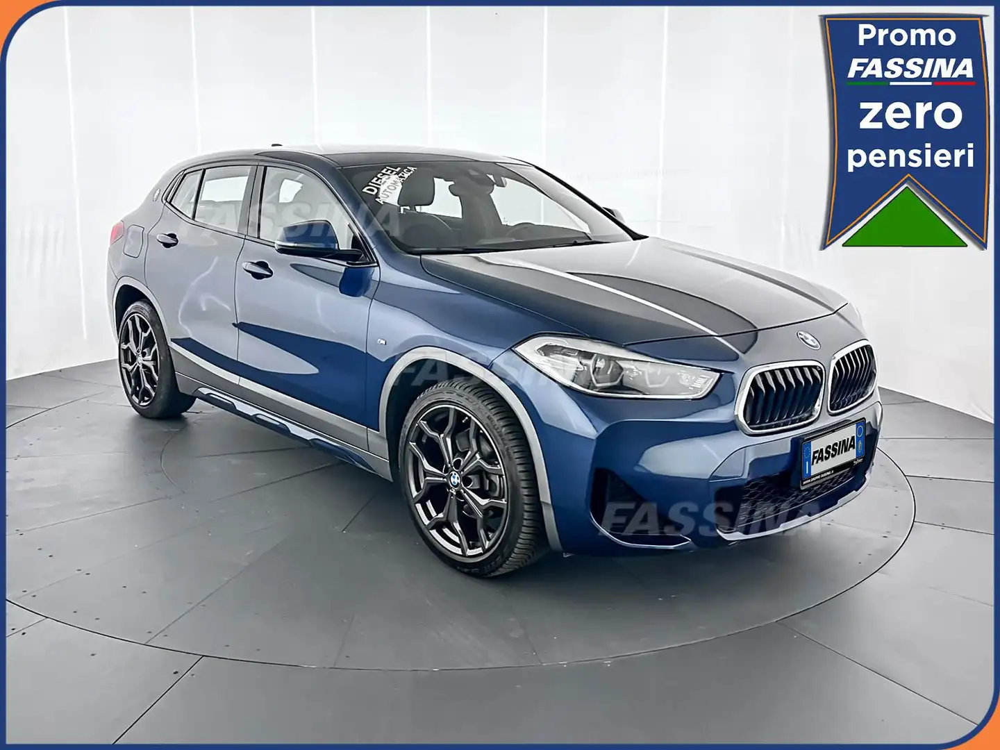 BMW X2 X2 sDrive18d Msport 150cv Bleu - 1