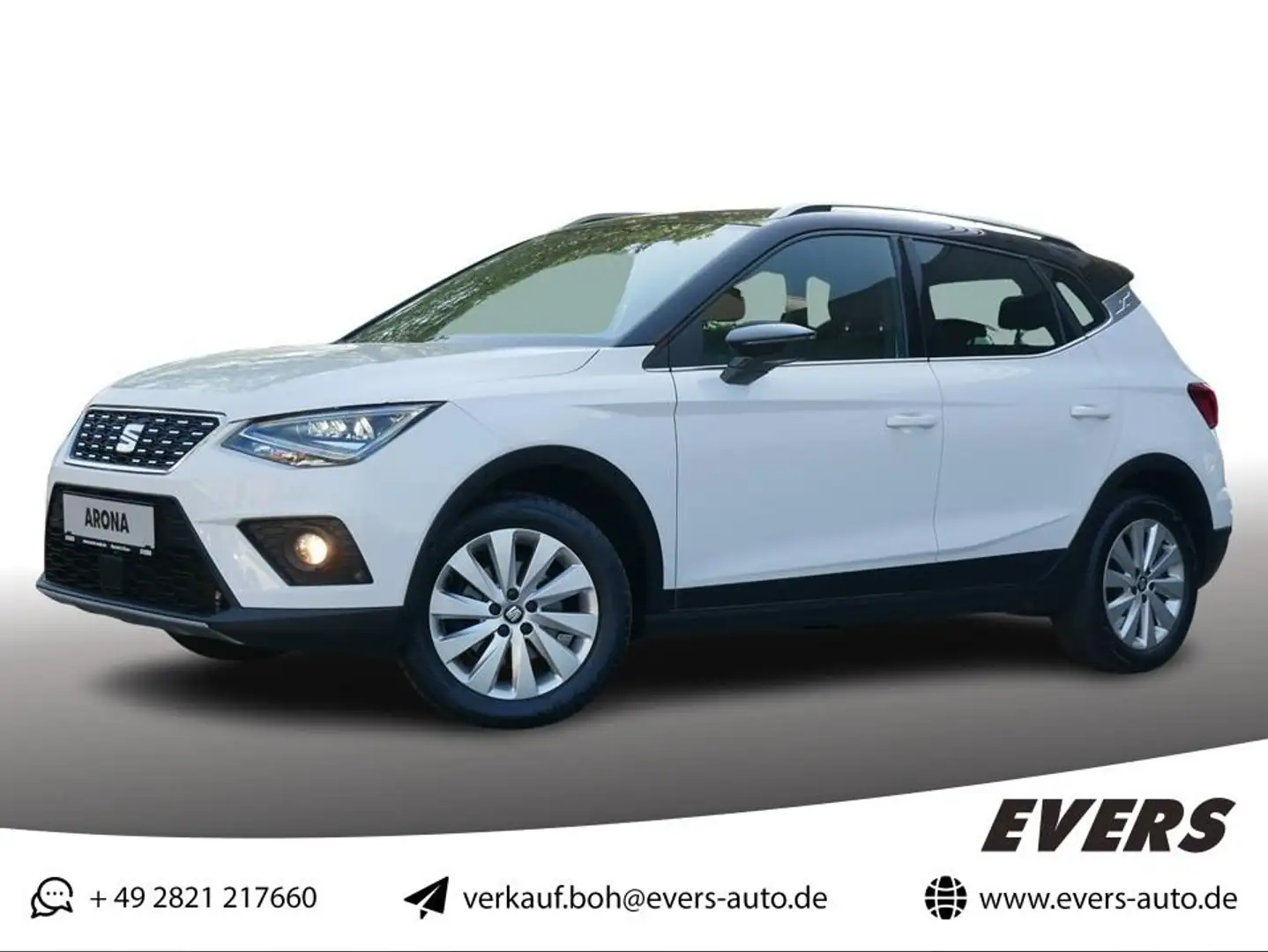 SEAT Arona 1.0 TSI XCELLENCE LED+NAVI+ACC+CARPLAY+AHK Blanc - 1