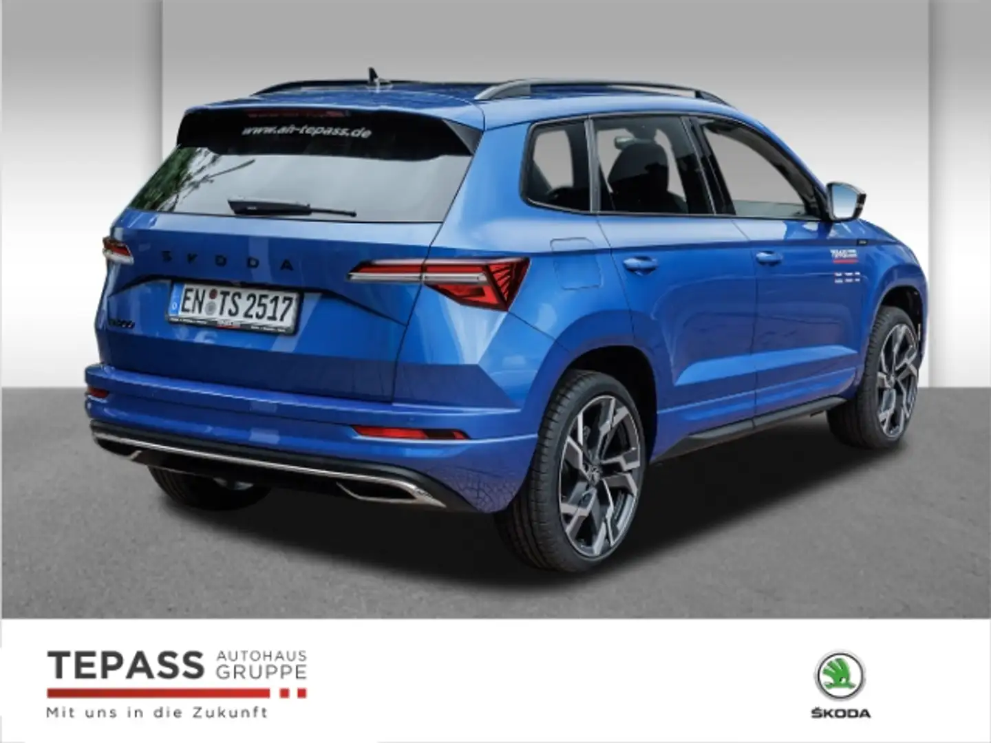 Skoda Karoq 1.5l TSI Sportline NAVI LED PDC SHZ ACC Blu/Azzurro - 2