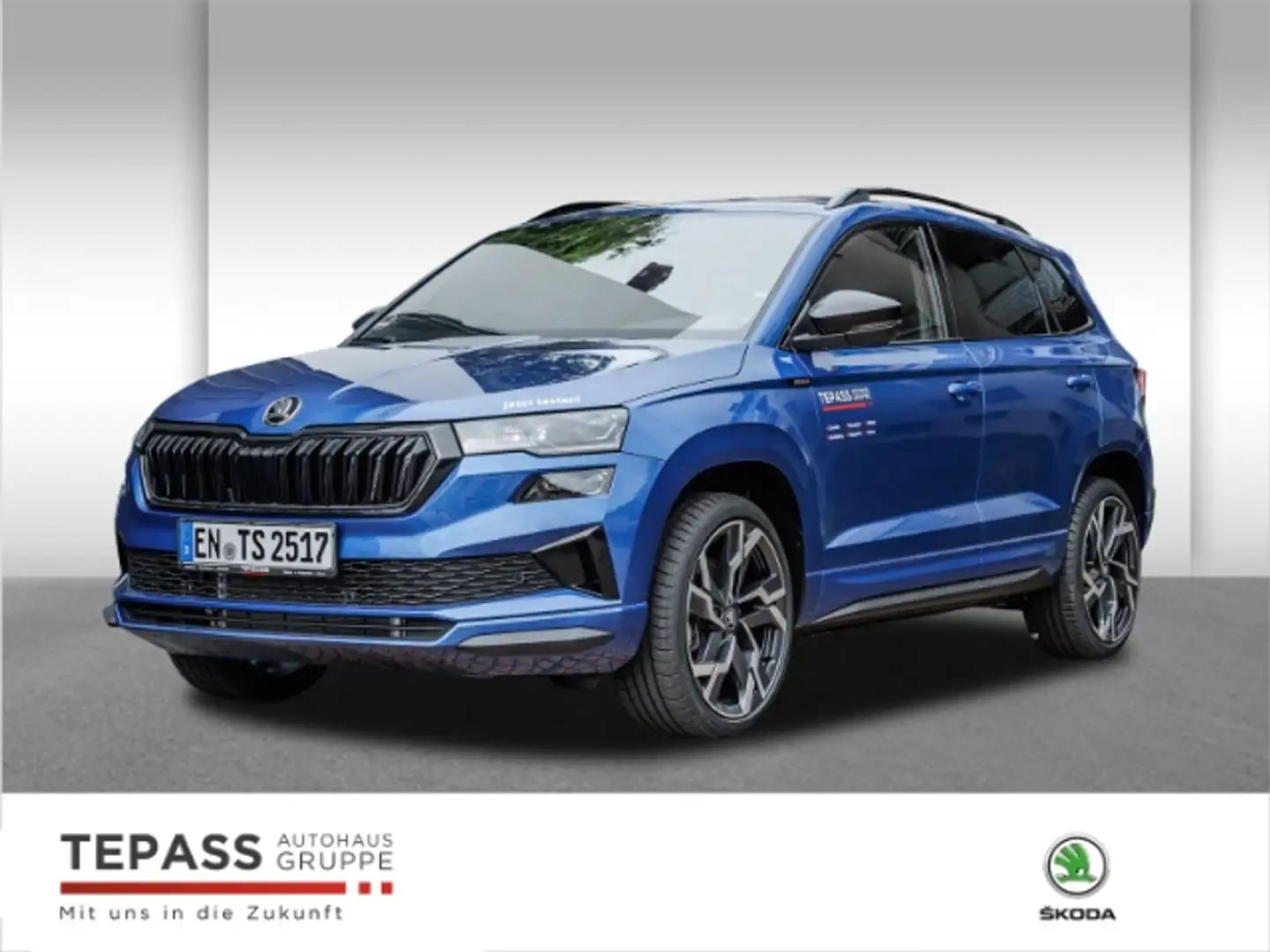 Skoda Karoq 1.5l TSI Sportline NAVI LED PDC SHZ ACC Blu/Azzurro - 1