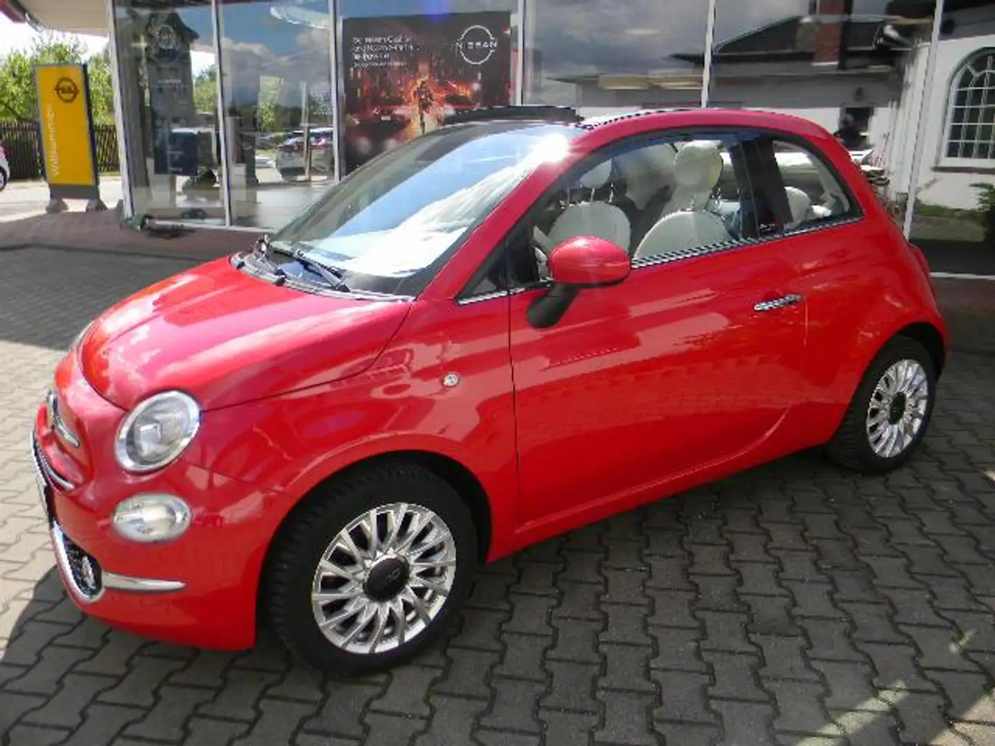 Fiat 500C CABRIO LOUNGE NAVI KLIMA ALLWETTER TEMPOMAT Rot - 1