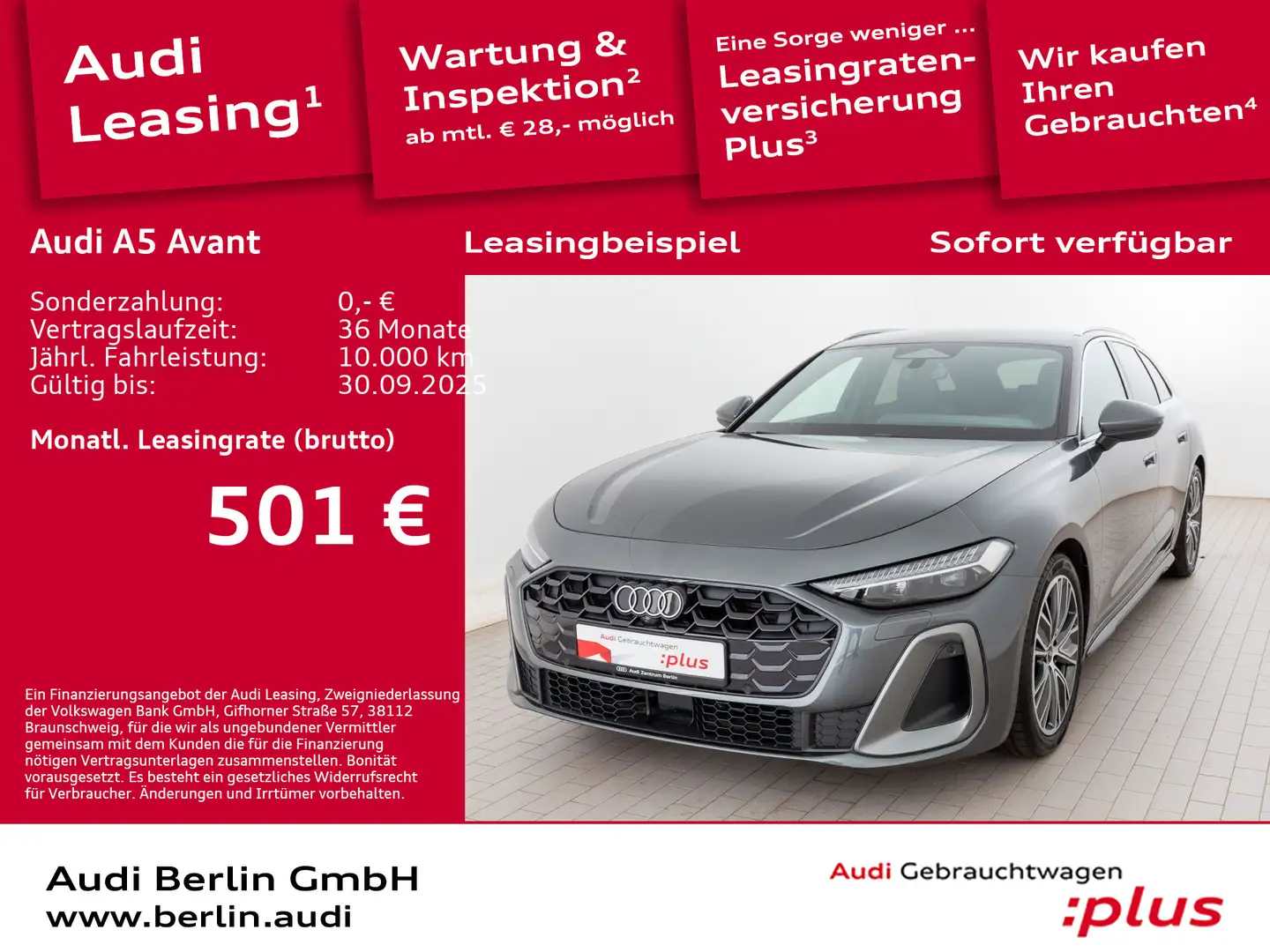 Audi A5 TFSI S tr. LED RFK VIRTUAL NAVI Grau - 1