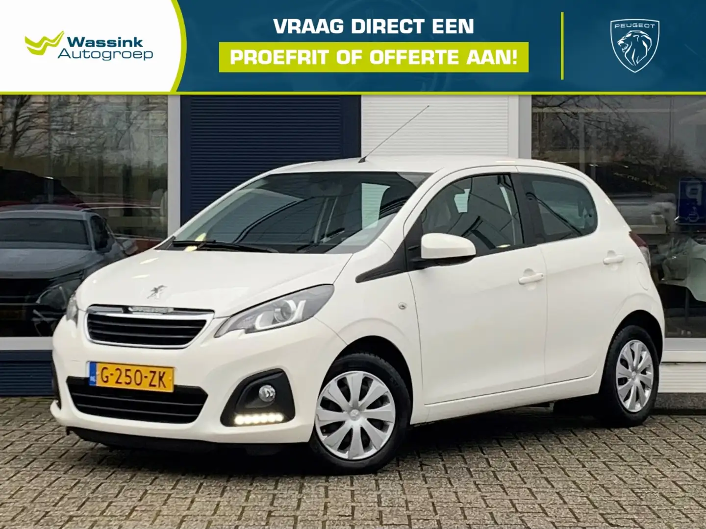 Peugeot 108 1.0 e-VTi 72pk 5-drs Active | Airco | Bluetooth | Wit - 1