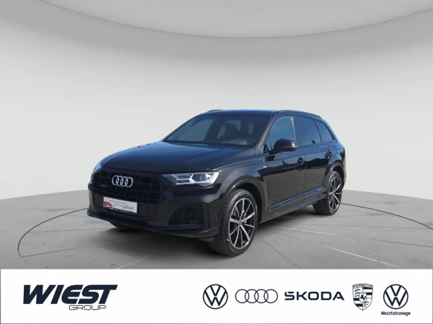 Audi Q7 S line 55 TFSI e, LEDER/360°VIEW/VIRTUAL/PARK Zwart - 1
