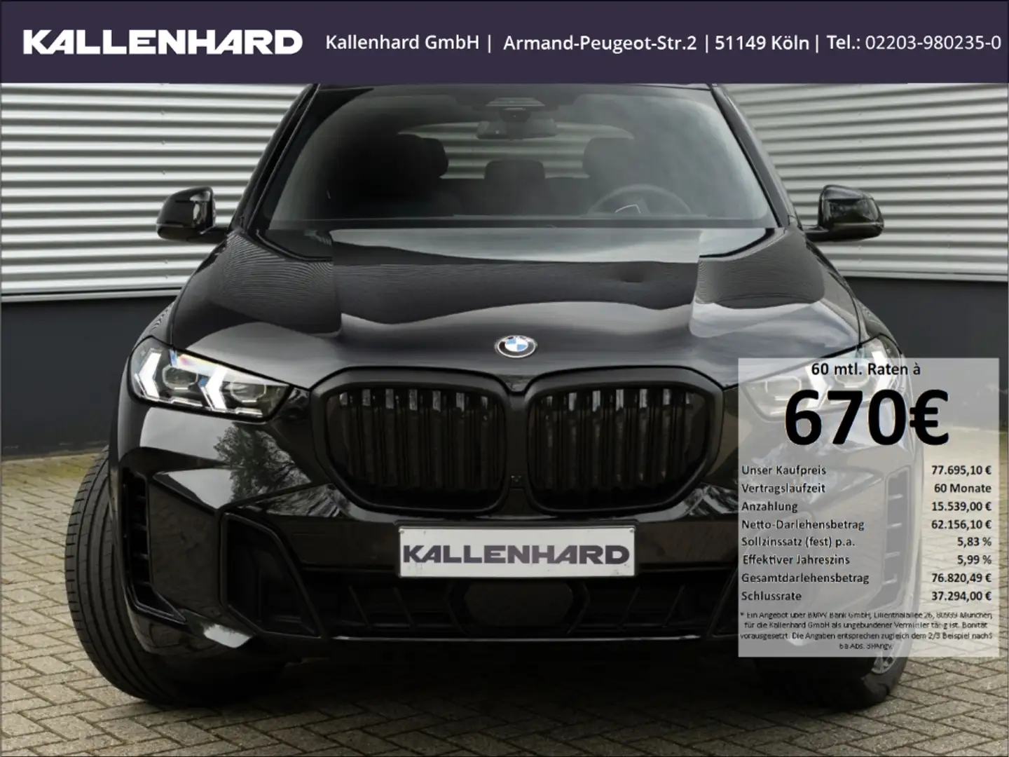 BMW X5 40i xDrive-M-Sport-Pano-AHK-DrivingAssProf Schwarz - 2