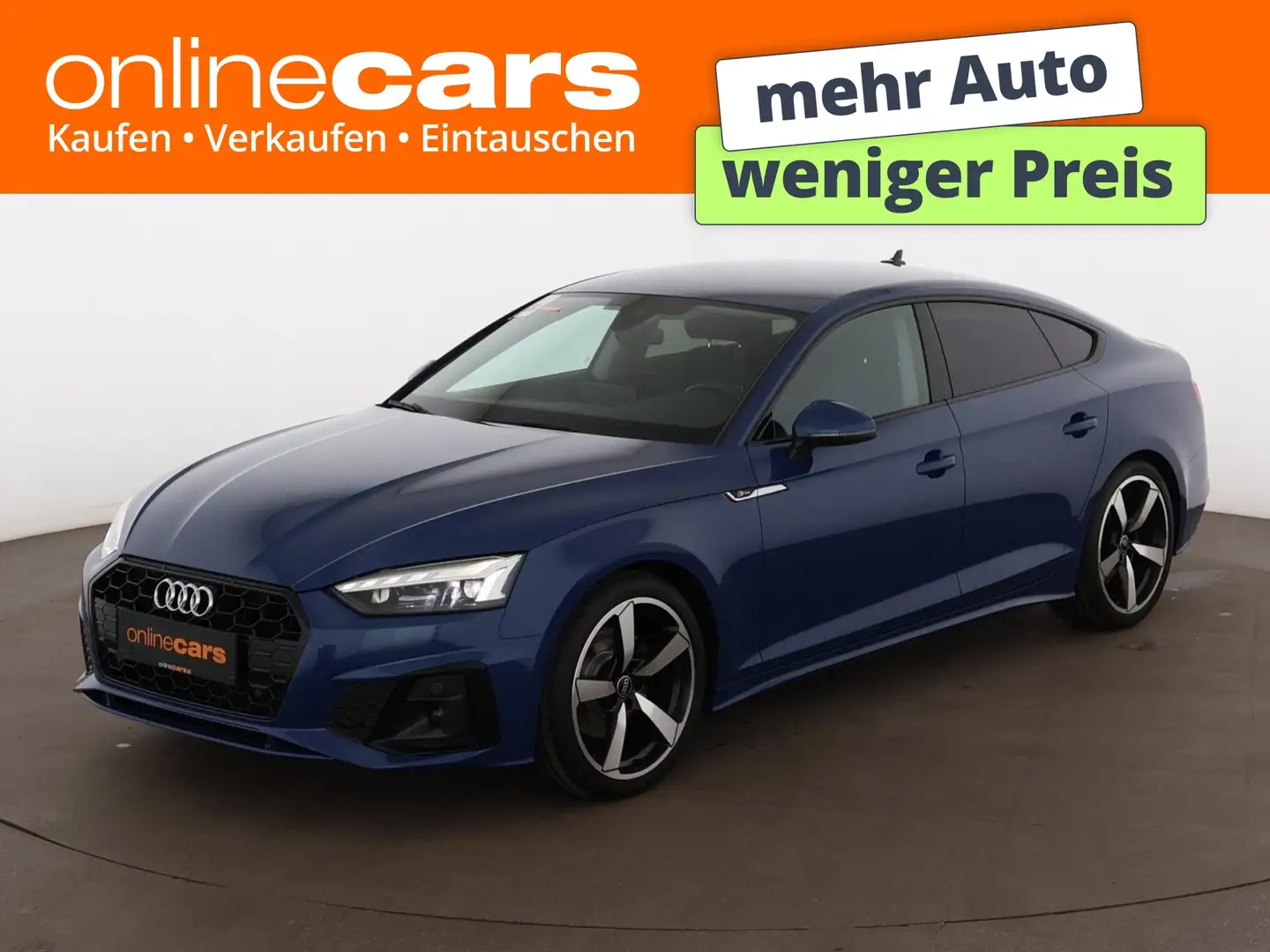 Audi A5 Sportback 35 TDI S-Line Aut MATRIX AHK LEDER Blau - 1