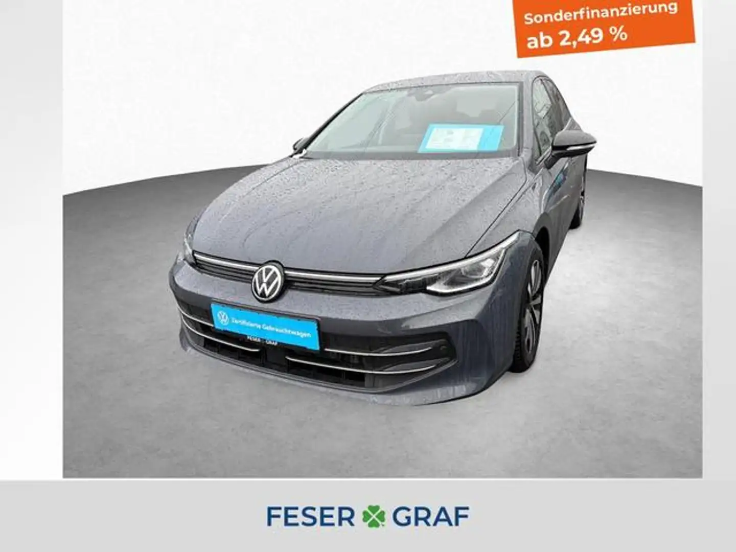 Volkswagen Golf VIII 1.5 TSI GOAL AHK NAVI ACC SHZ LED Šedá - 1