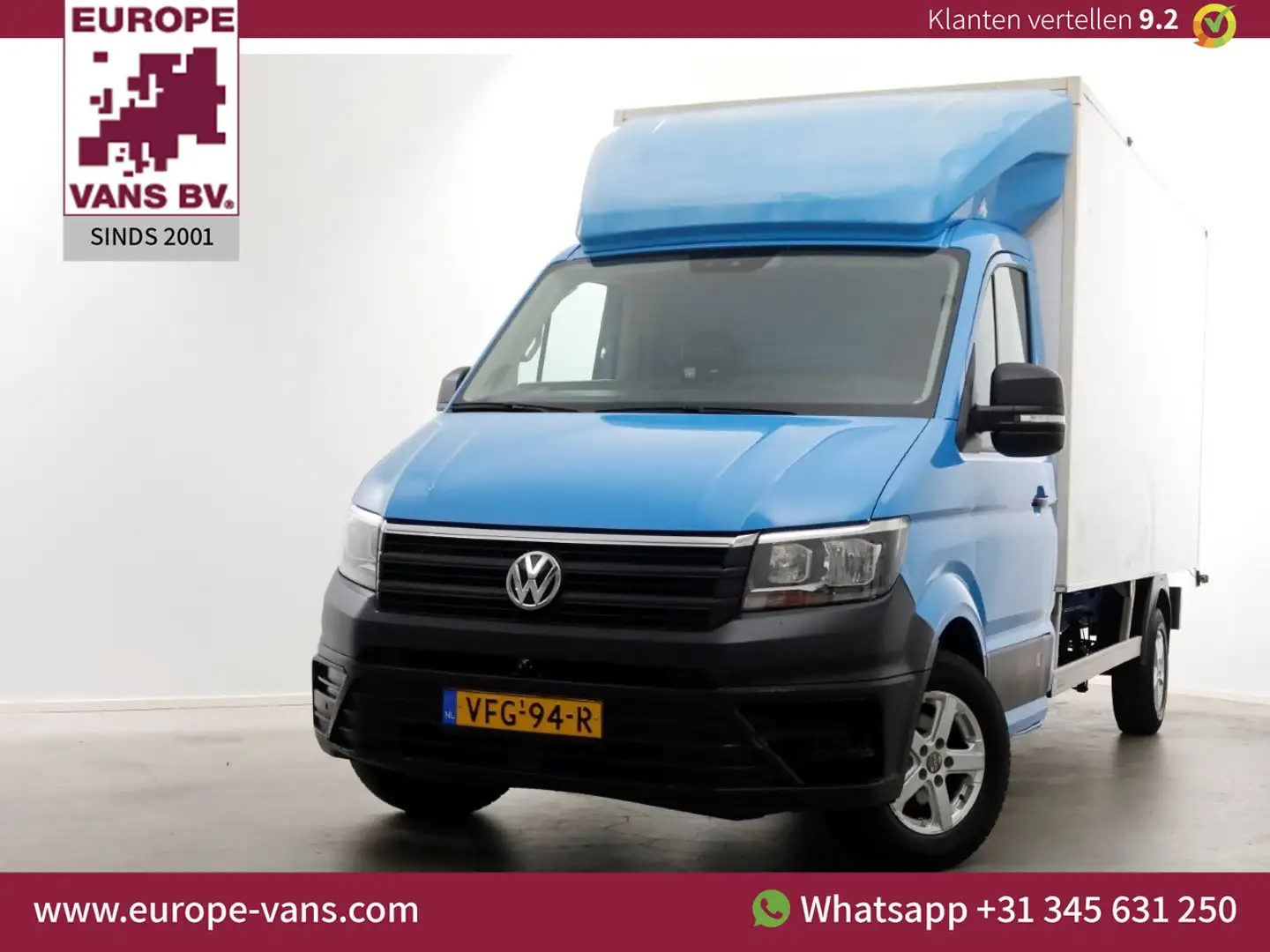Volkswagen Crafter 35 2.0 TDI E6 Bakwagen met achterdeuren 2 Persoons Blauw - 1
