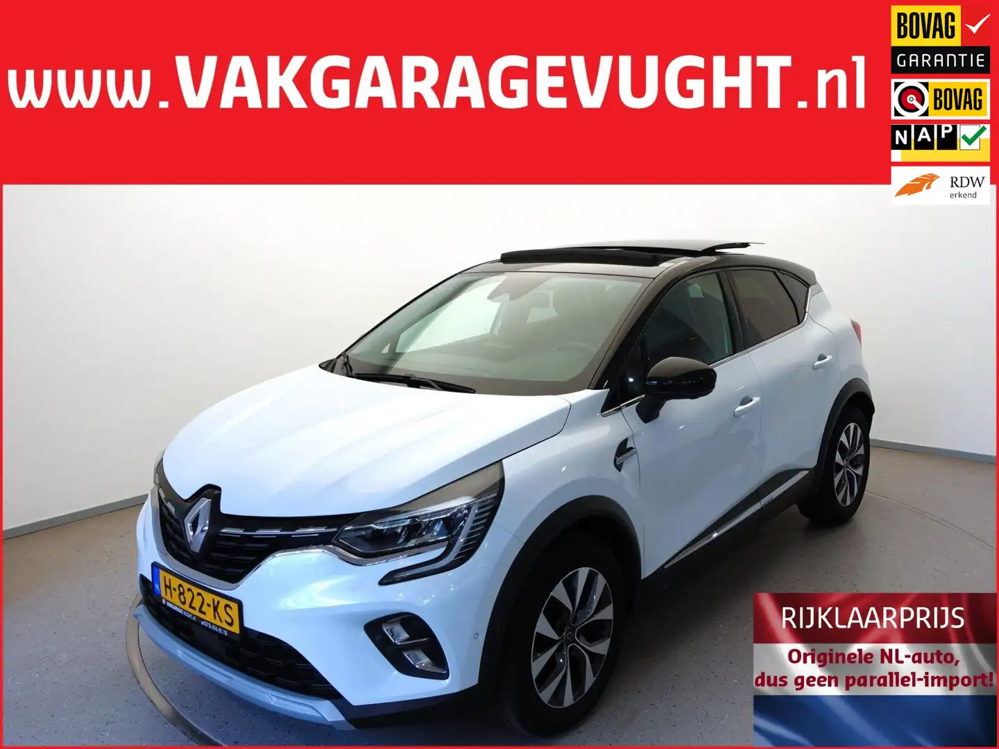 Renault Captur 1.3i-16V TCe 131pk AUTOMAAT 54dkm! Intens Open Air Wit - 1