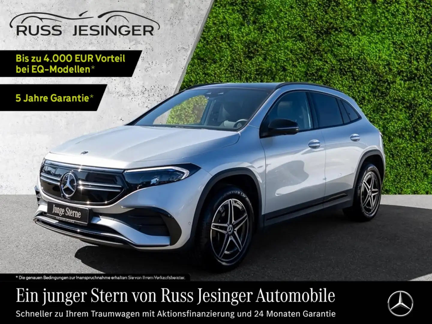 Mercedes-Benz EQA 250 AMG Line *LED*MBUX*Pano*360*KeyGo*SpurH* Ezüst - 2