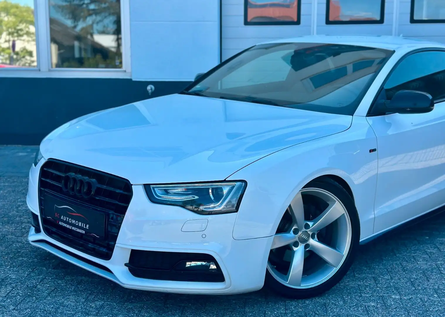Audi A5 Coupe 2.0 TDI QUATTRO| S-LINE PLUS|R.KAM| DSP Blanc - 1