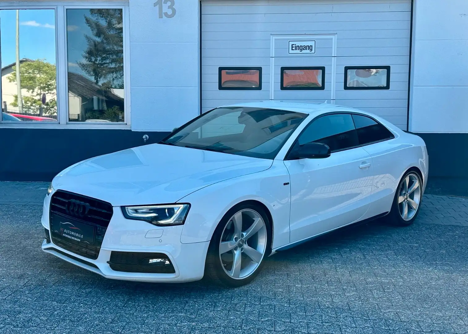 Audi A5 Coupe 2.0 TDI QUATTRO| S-LINE PLUS|R.KAM| DSP Blanc - 2