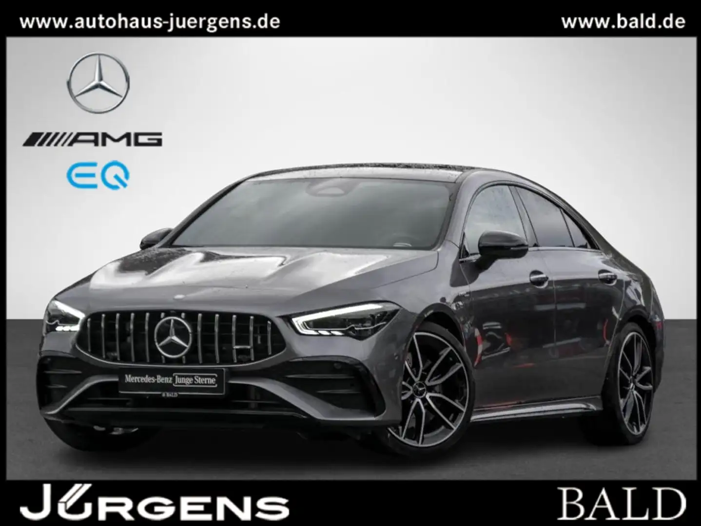 Mercedes-Benz CLA 35 AMG 4M Coupé Pano/Night/MBeam/Burm/Cam Grijs - 1