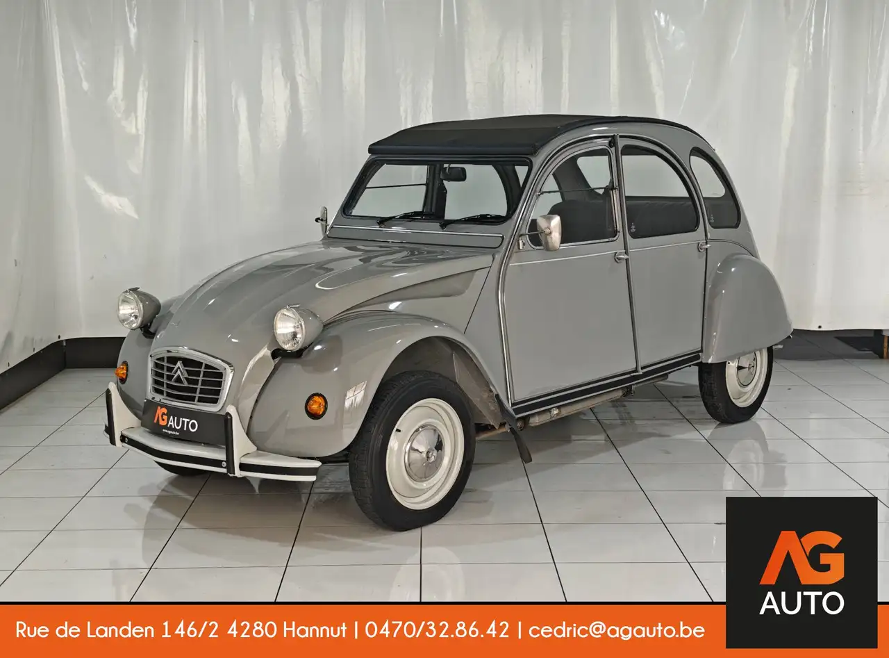 Citroen 2CV * Restaurée * Gris cormoran * Cuir * TOP état, foto 1