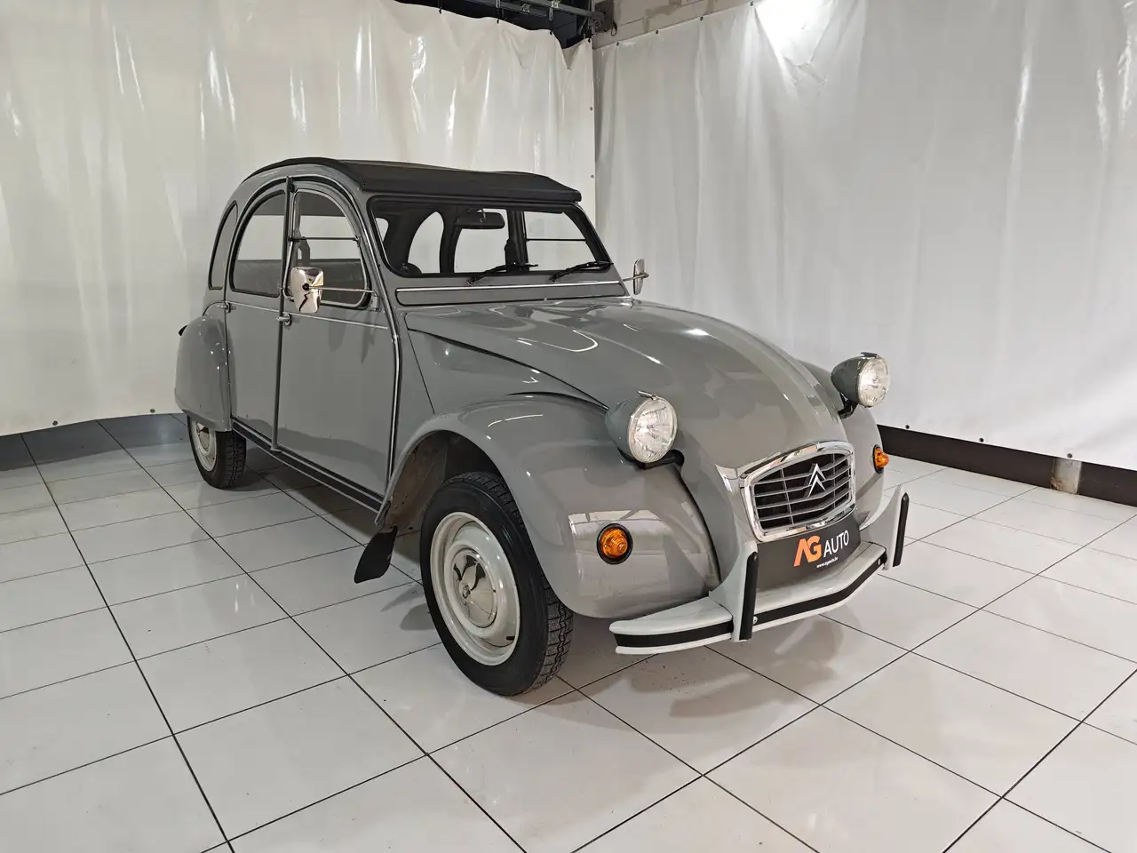 Citroen 2CV * Restaurée * Gris cormoran * Cuir * TOP état, foto 3