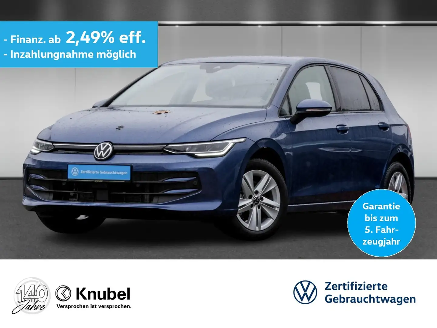 Volkswagen Golf VIII Life 1.5 TSI LED Navi ACC Ganzj.reifen Blau - 1